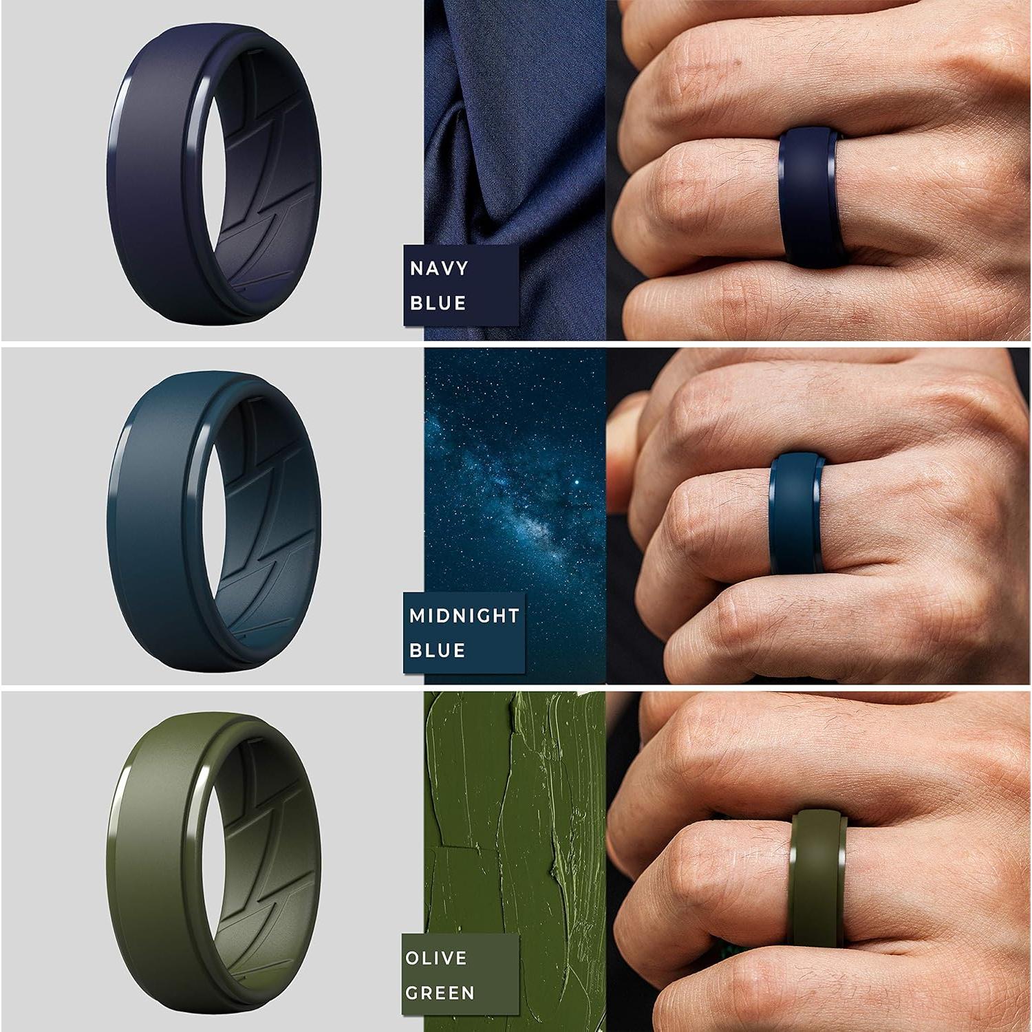 Anillos de Silicona ThunderFit 10mm Transpirables Paquete 1-7