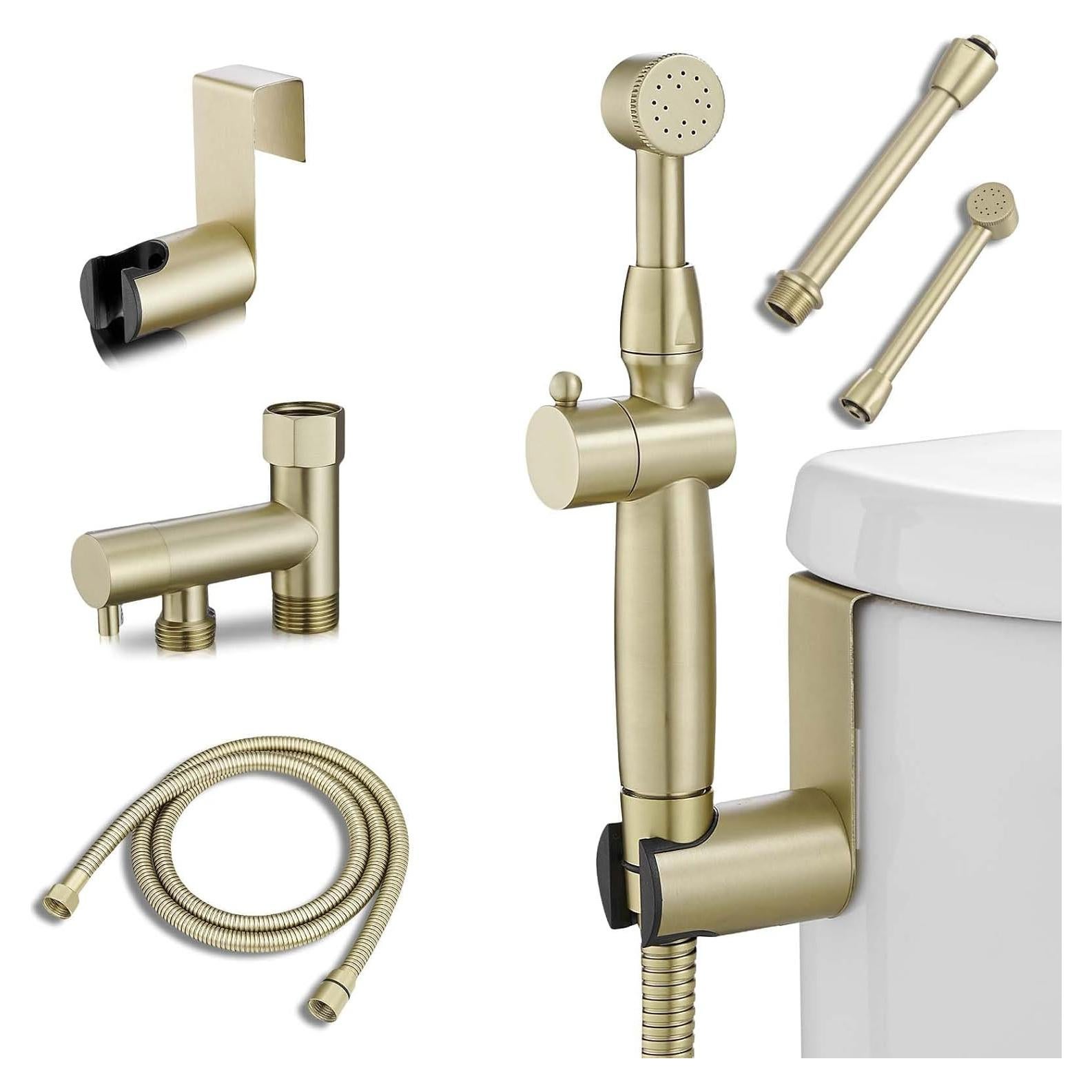 Rociador de Bidet Greenspring Oro Cepillado Ajustable 1.17 kg