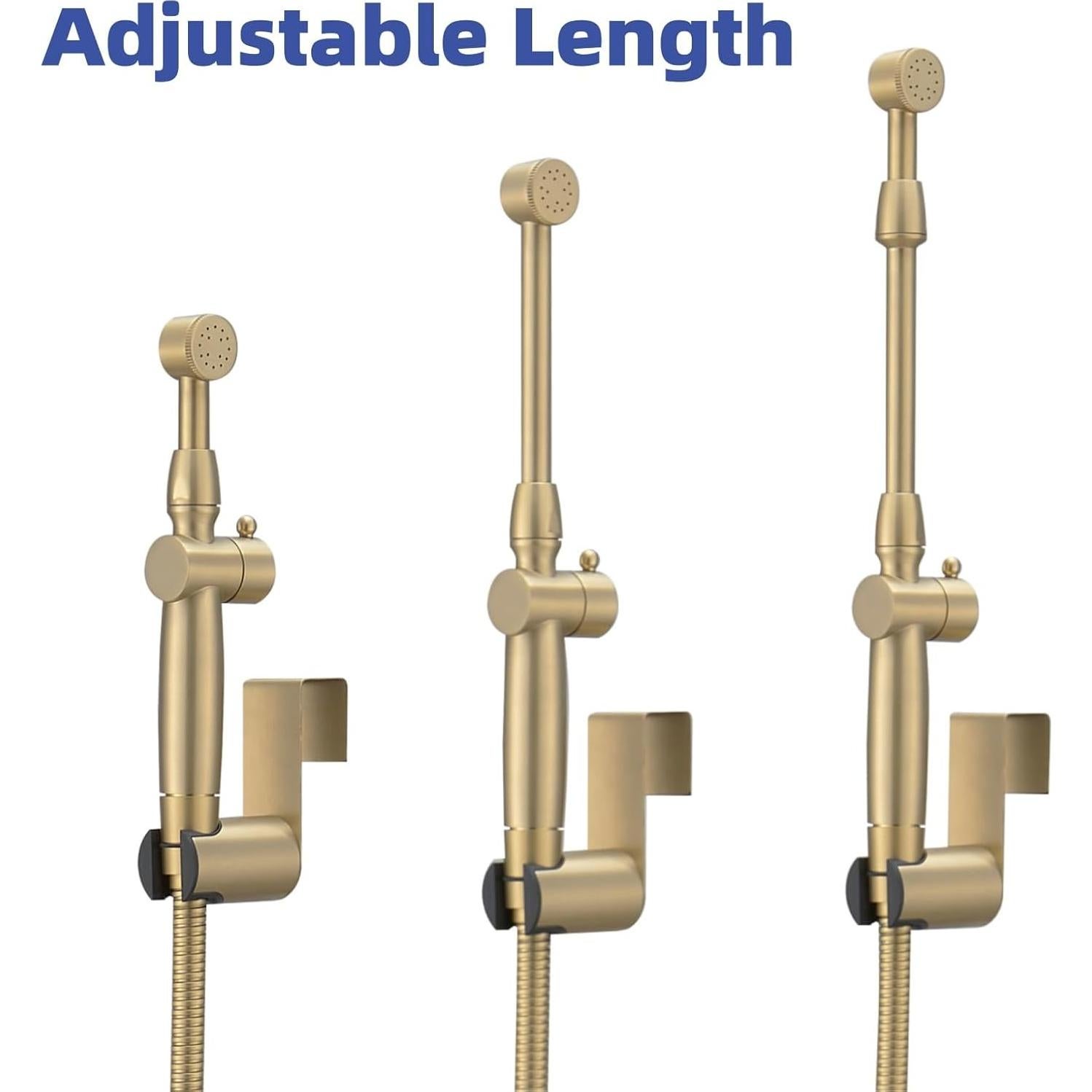 Rociador de Bidet Greenspring Oro Cepillado Ajustable 1.17 kg