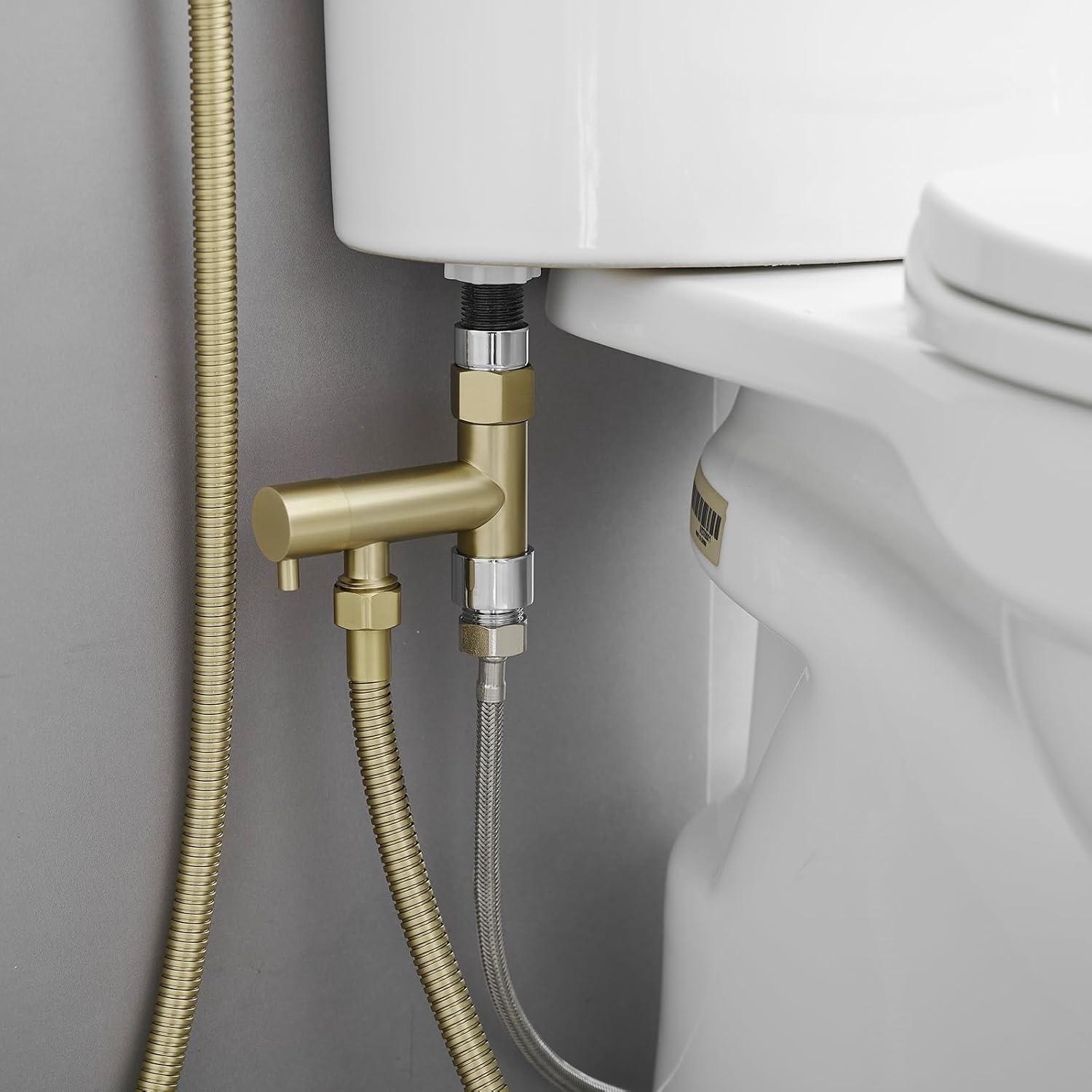 Rociador de Bidet Greenspring Oro Cepillado Ajustable 1.17 kg