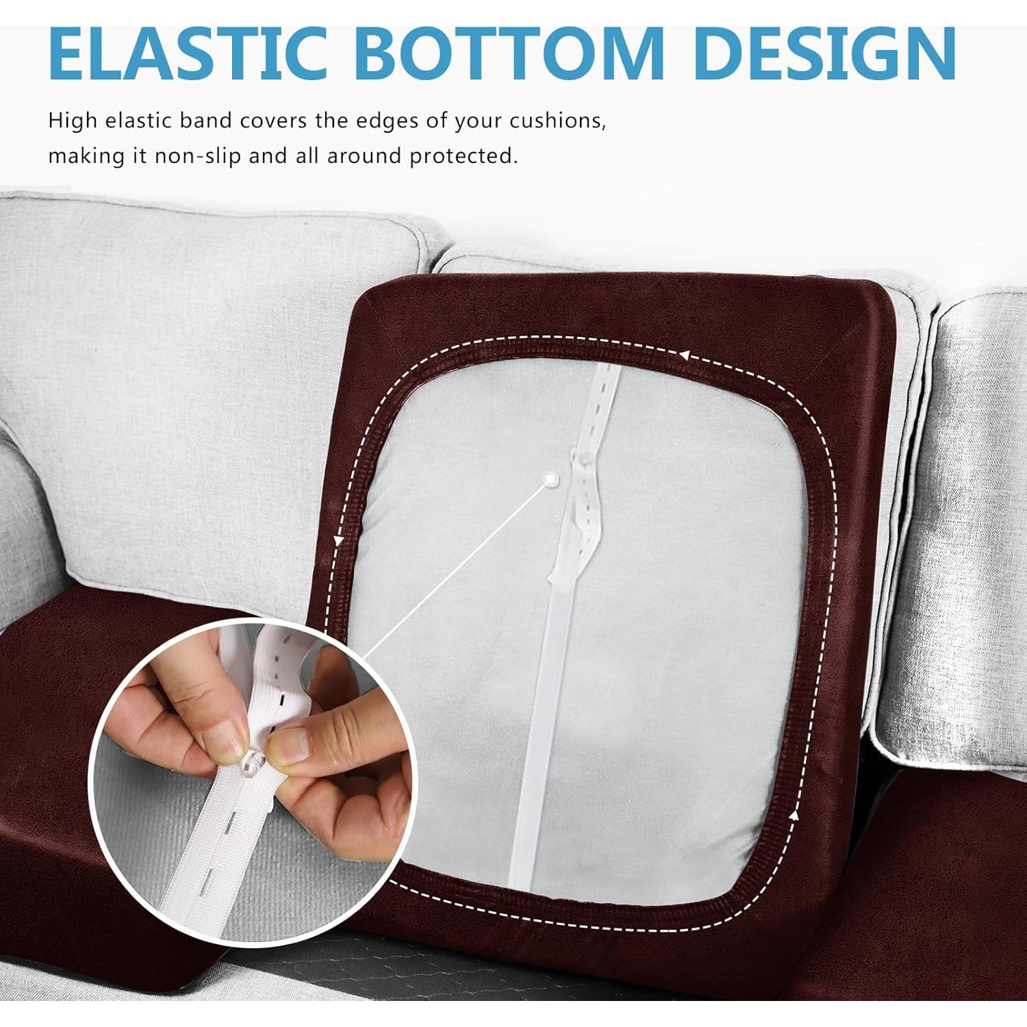 Funda de Cojín Spandex Burdeos Anarachon 61x61 cm