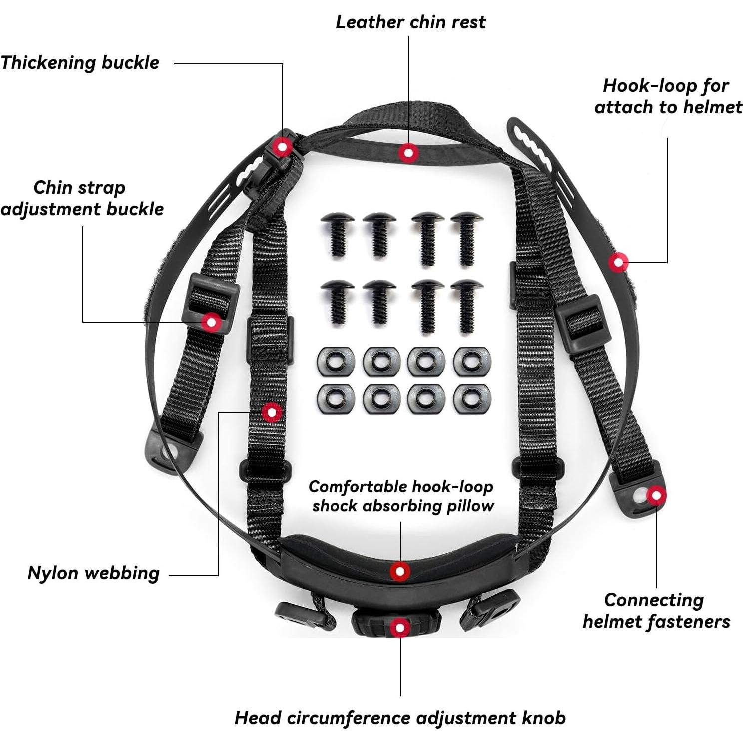 Correa de Barbilla Yzpacc para Casco Táctico Ajustable