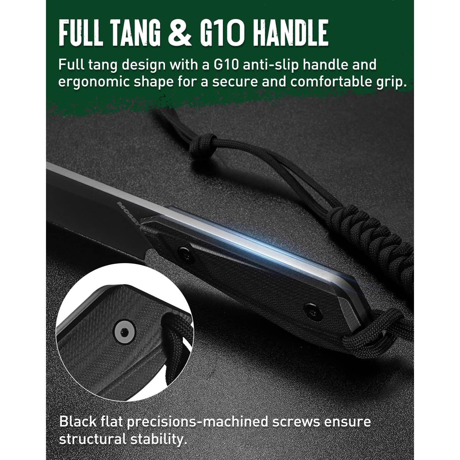 Cuchillo EDC Mossy Oak 19.05 cm Acero 14C28N con Funda