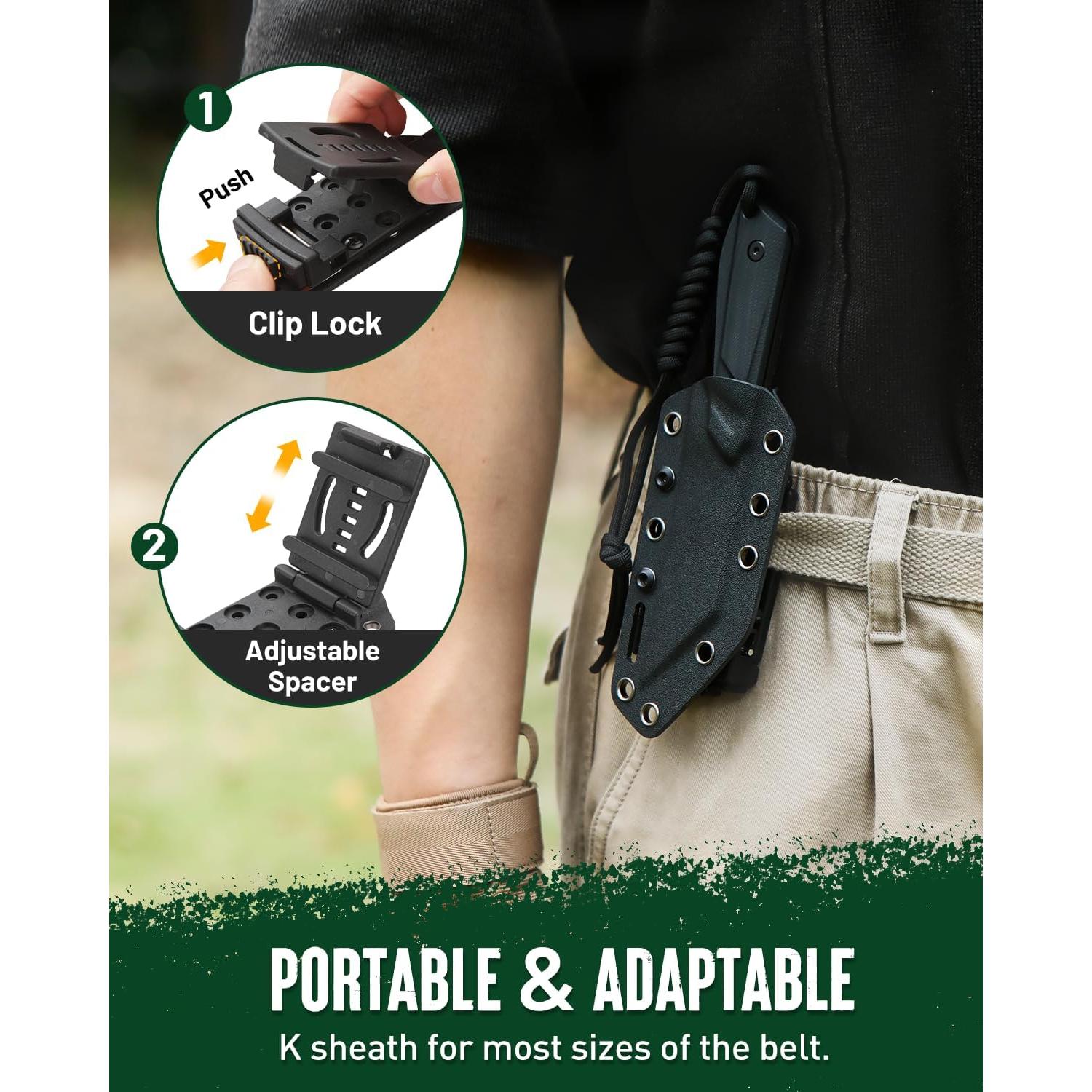 Cuchillo EDC Mossy Oak 19.05 cm Acero 14C28N con Funda