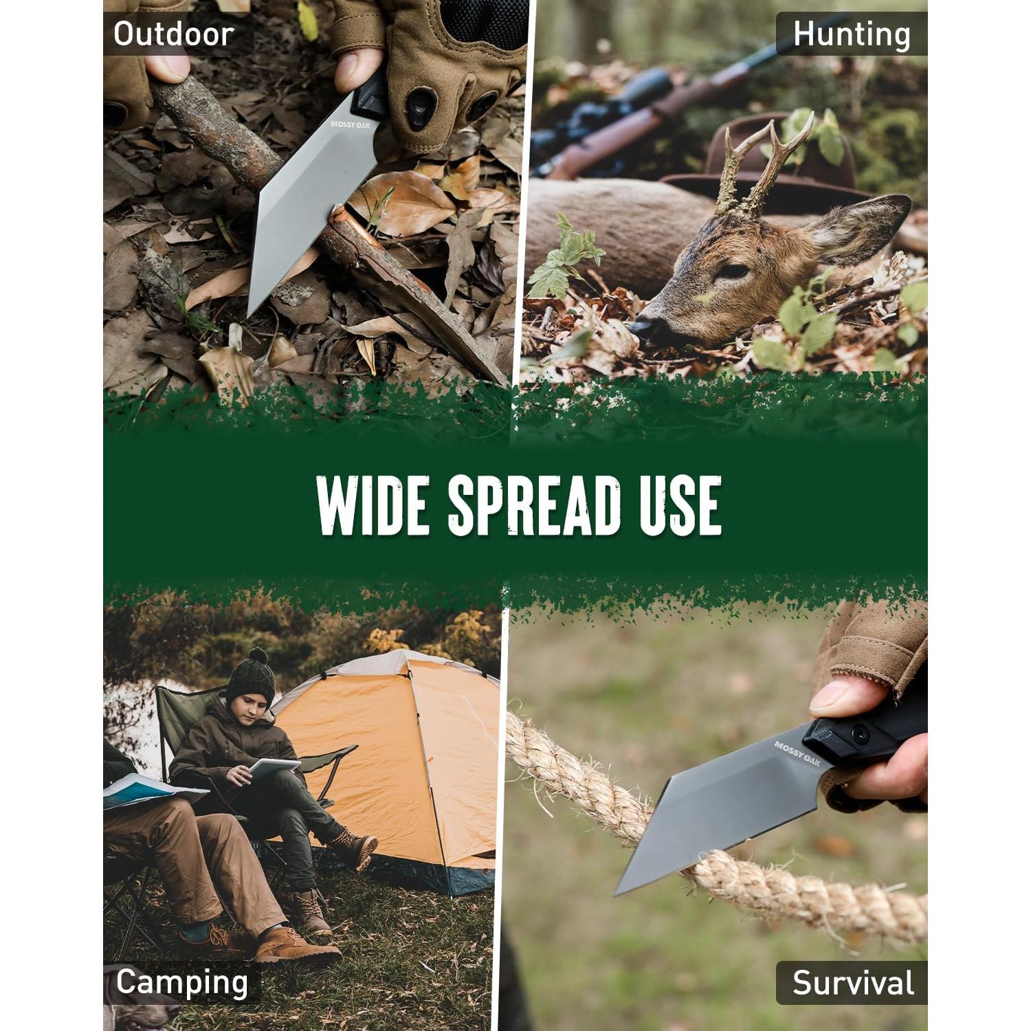 Cuchillo EDC Mossy Oak 19.05 cm Acero 14C28N con Funda