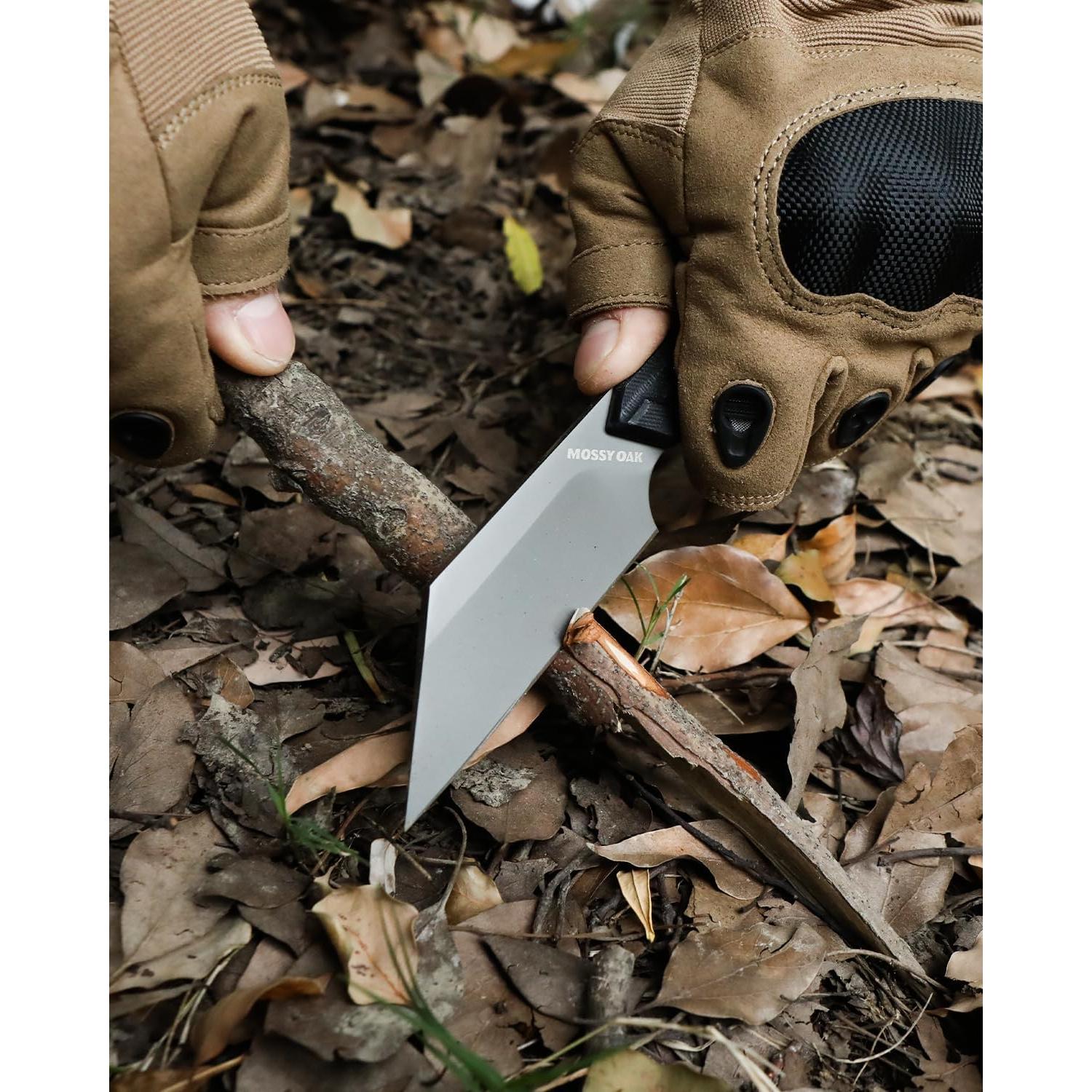 Cuchillo EDC Mossy Oak 19.05 cm Acero 14C28N con Funda