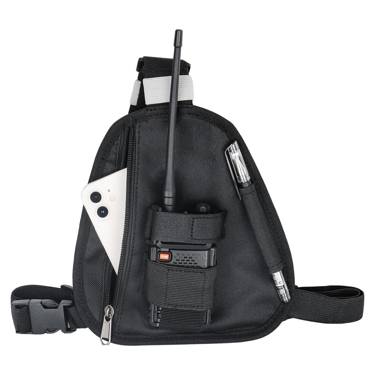 Chaleco Táctico Universal Airiton Nylon Ajustable Negro