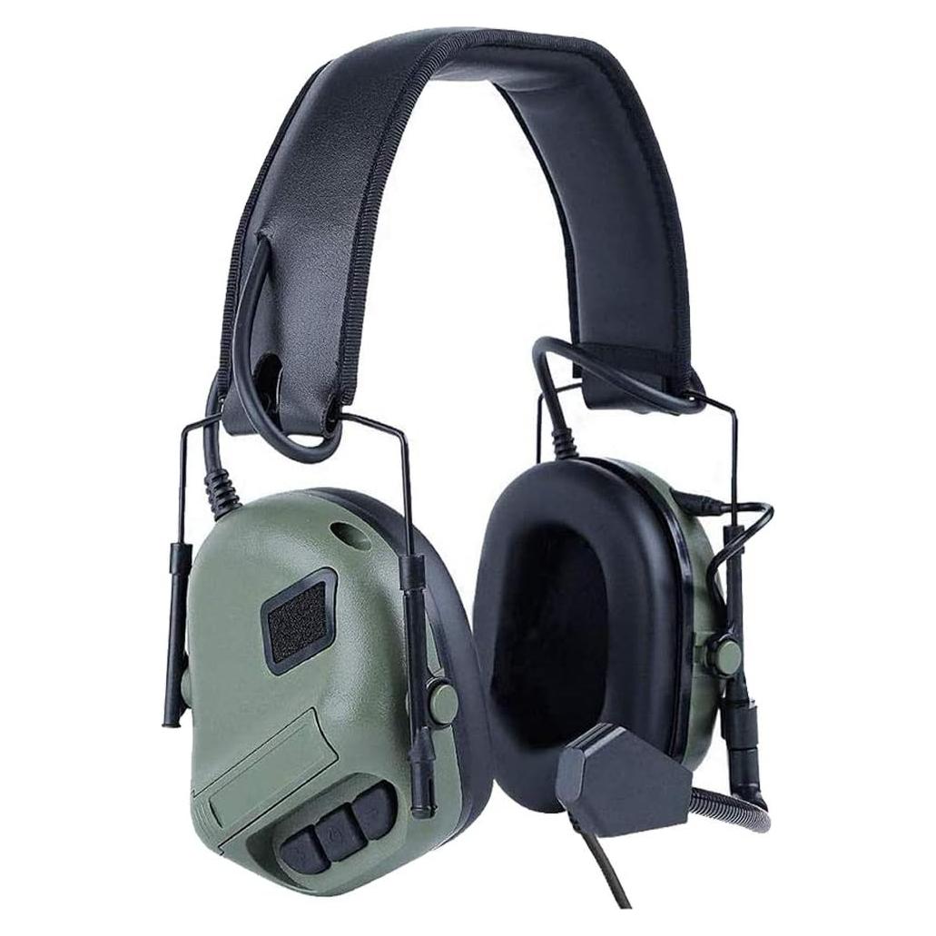 Auricular Táctico ATAIRSOFT HD-08 Verde OD para Airsoft
