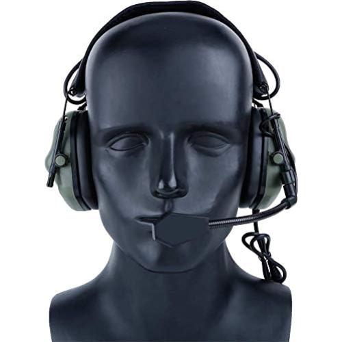 Auricular Táctico ATAIRSOFT HD-08 Verde OD para Airsoft