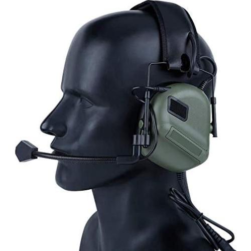 Auricular Táctico ATAIRSOFT HD-08 Verde OD para Airsoft