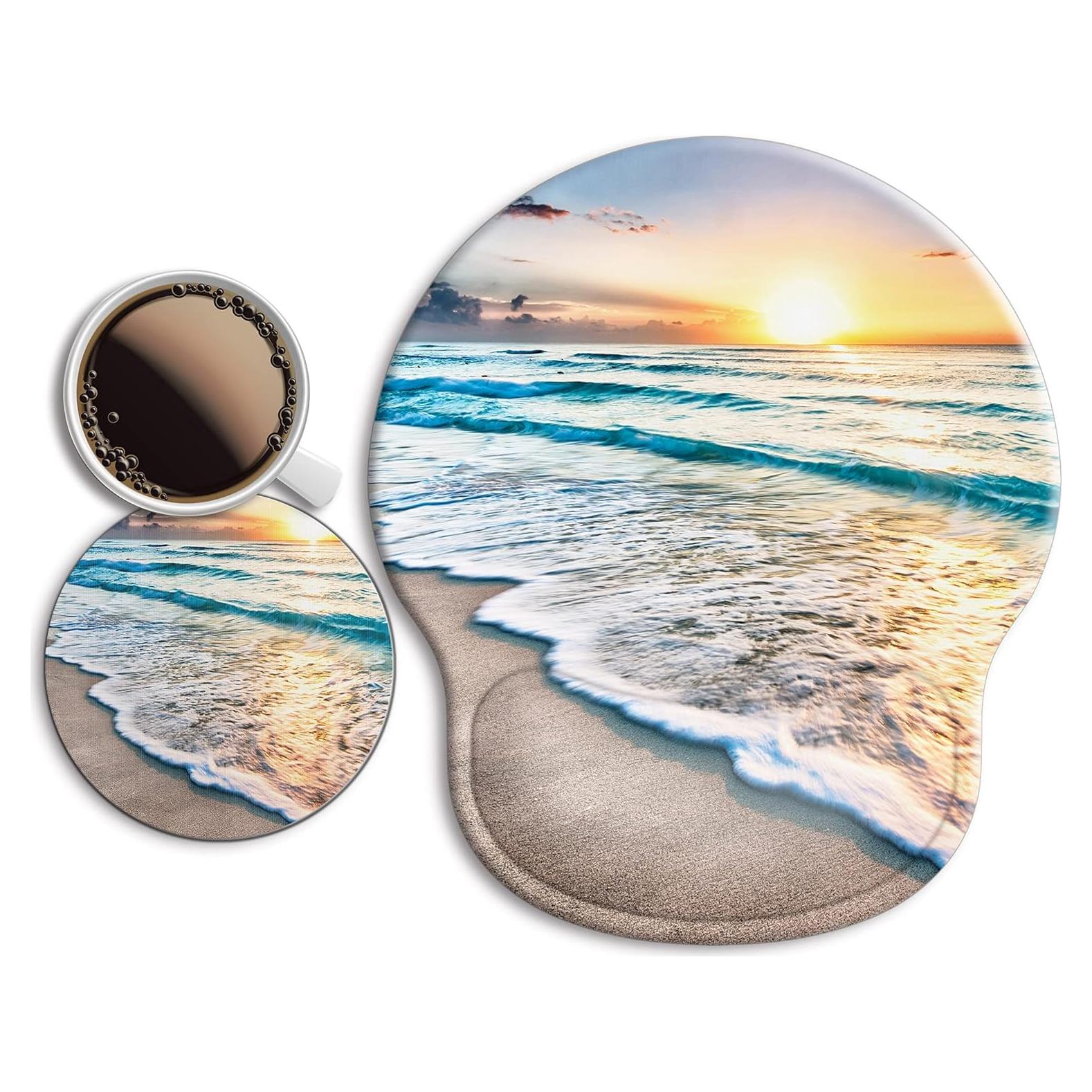 Alfombrilla de Ratón Ergonómica Wiabsi con Reposamuñecas de Gel