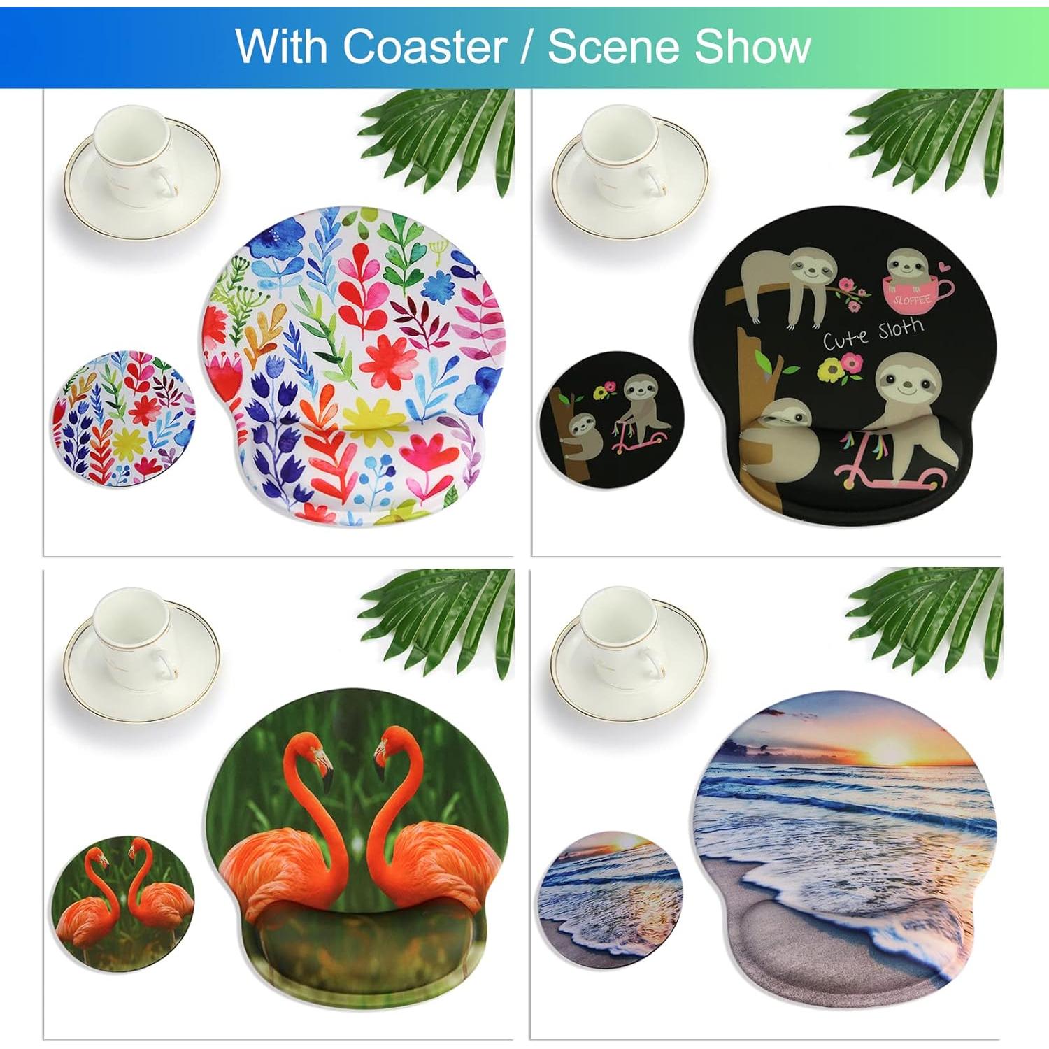 Alfombrilla de Ratón Ergonómica Wiabsi con Reposamuñecas de Gel