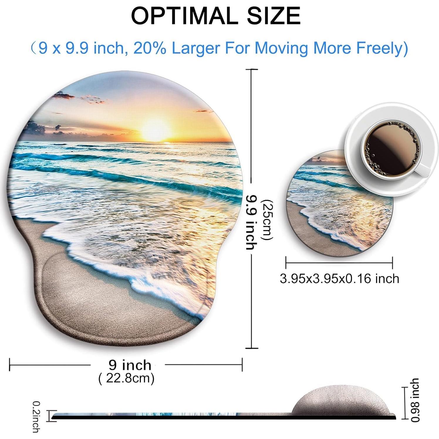 Alfombrilla de Ratón Ergonómica Wiabsi con Reposamuñecas de Gel