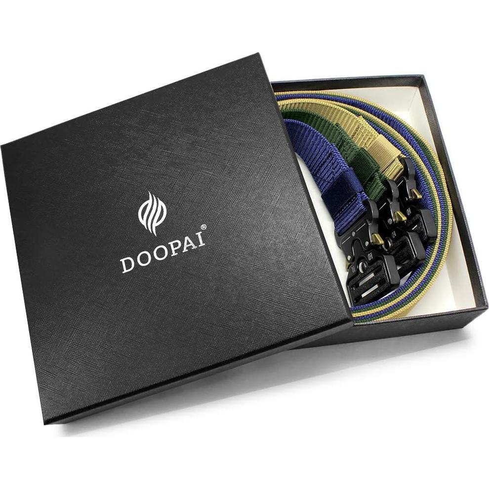 Cinturón Táctico DOOPAI 3Pack Nylon Militar Ajustable