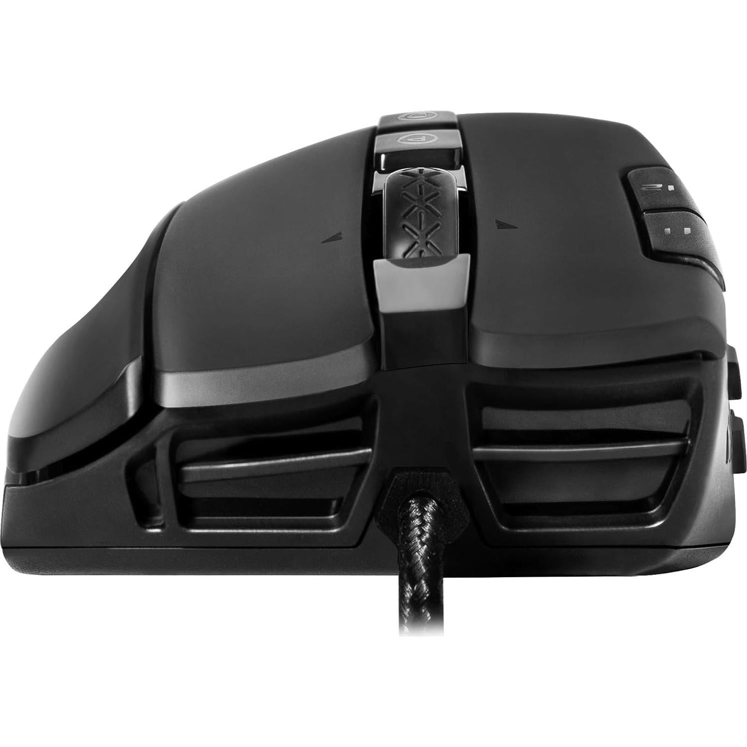 EVGA X15 MMO Gaming Mouse, 8k, Wired, Black, Customizable, 16,000 DPI, 5 Profiles, 20 Buttons, Ergonomic 904-W1-15BK-KR
