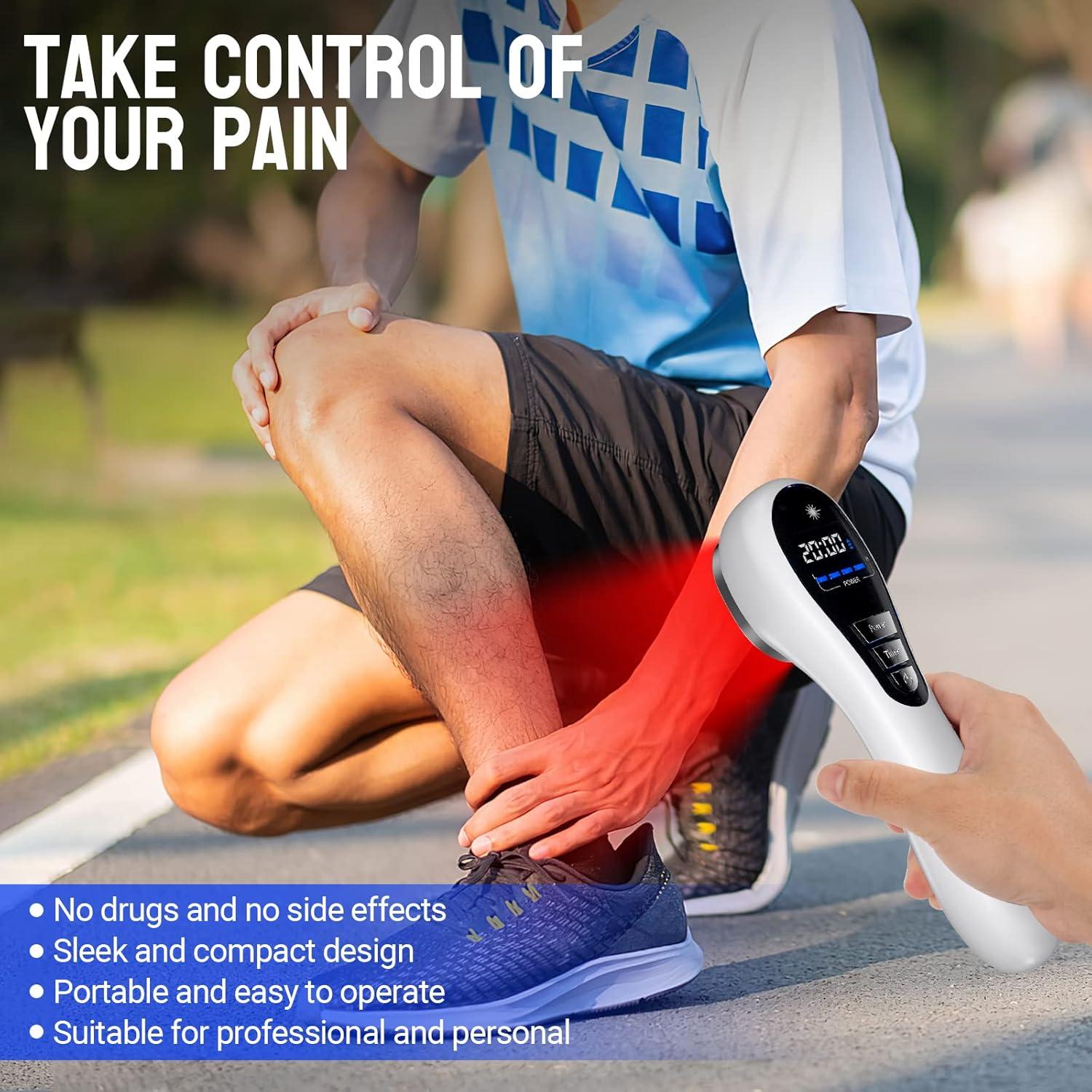 Dispositivo de Terapia de Luz Roja Holsn 650nm y 808nm Alivio Dolor