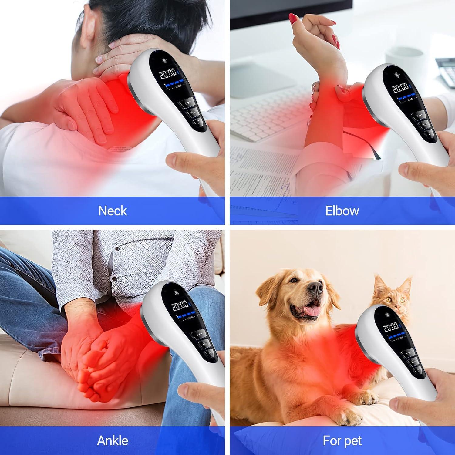 Dispositivo de Terapia de Luz Roja Holsn 650nm y 808nm Alivio Dolor