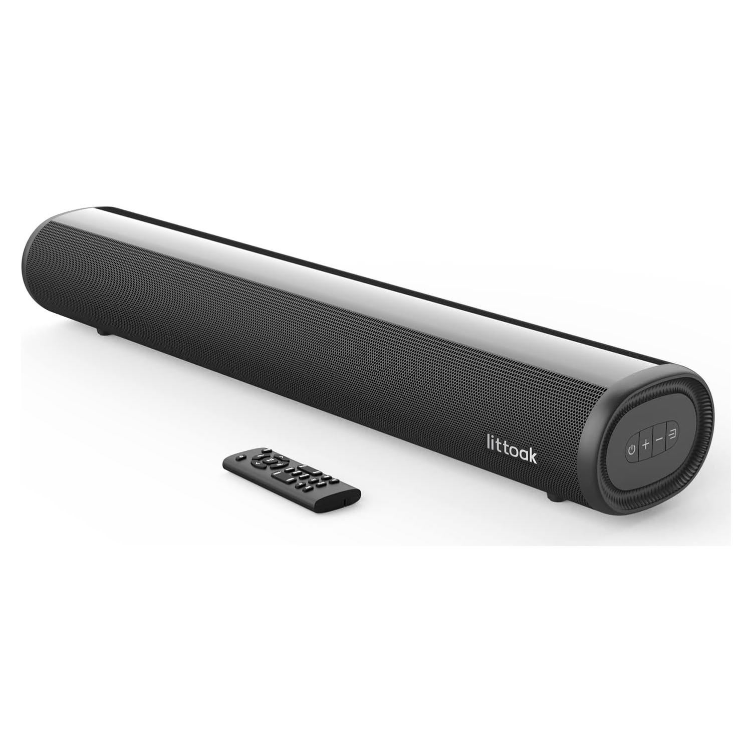 Sound Bar for TV, Bluetooth 5.0 Soundbar, 50 Watt 16 Inch Soundbars for Home Audio, Gaming, Projectors, TV Speakers Supports HDMI ARC/Optical/RCA/USB/AUX/Coax in Connection, Wall Mountable