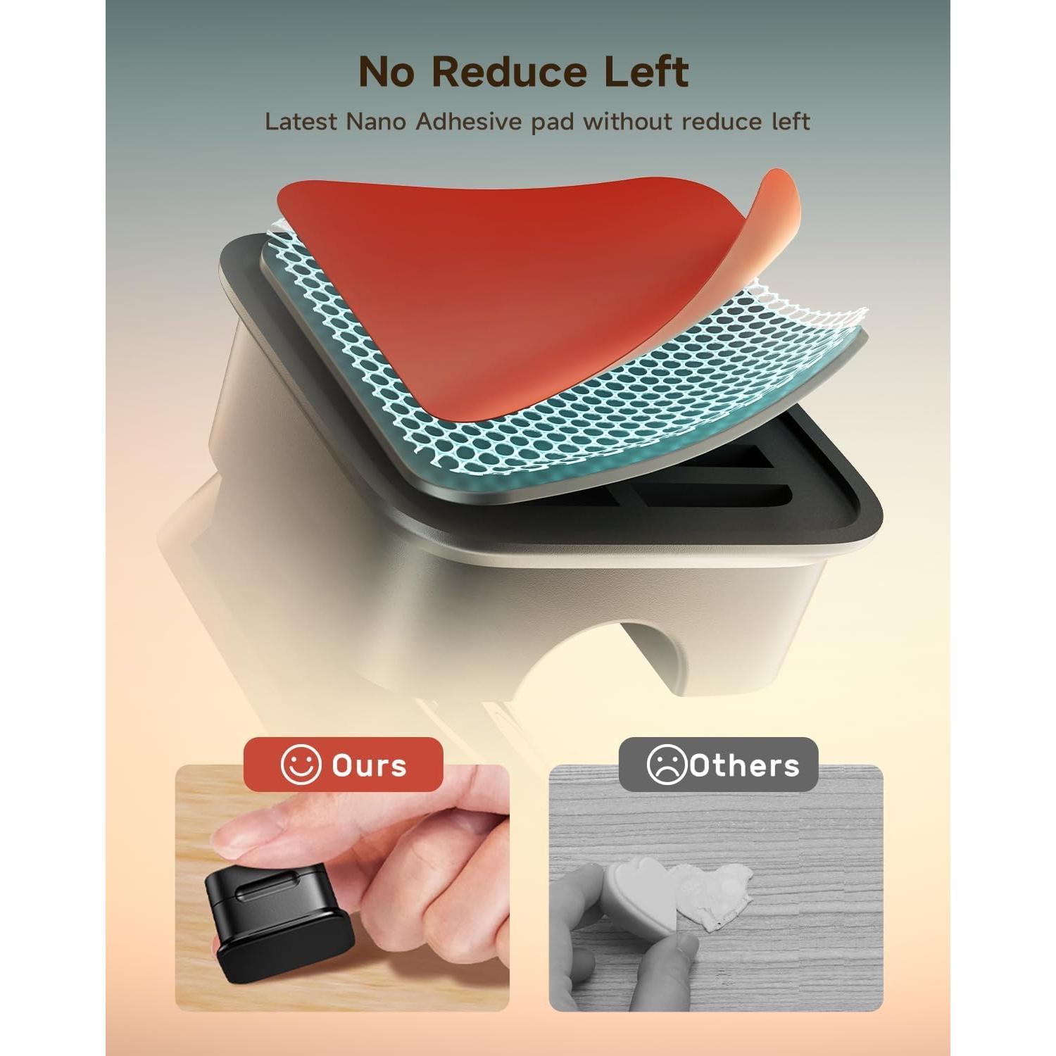 Cord Organizer Holder, 8 Pack Magnetic Desk Cable Clips Management, Hide Phone Charging Cable Keeper, Strong Adhesive Wire Charger Holder for Nightstand, Kitchen Appliances, Office Supplies