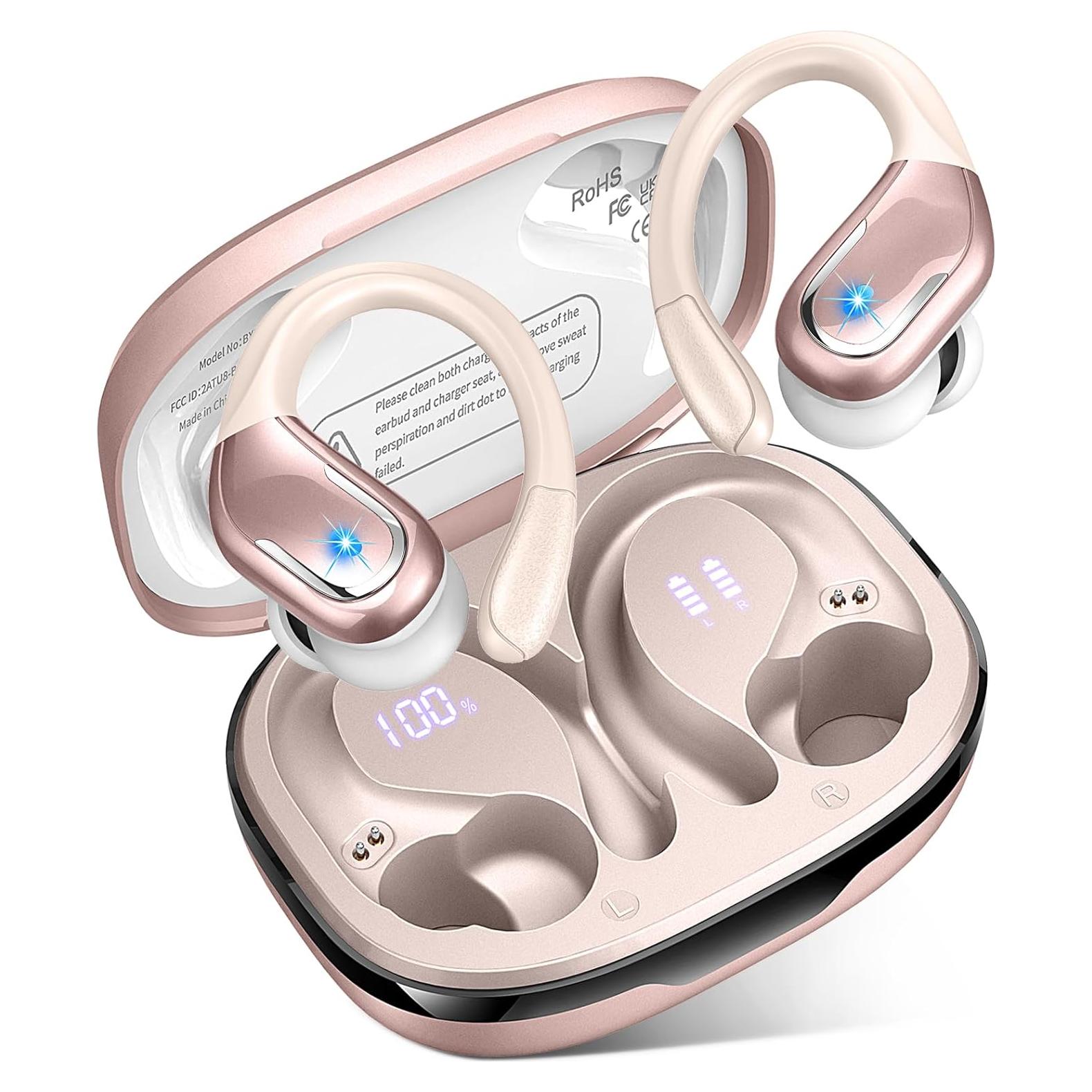 Auriculares Inalámbricos Ltinist BX27 75H Bluetooth 5.4 IP7 Oro Rosa