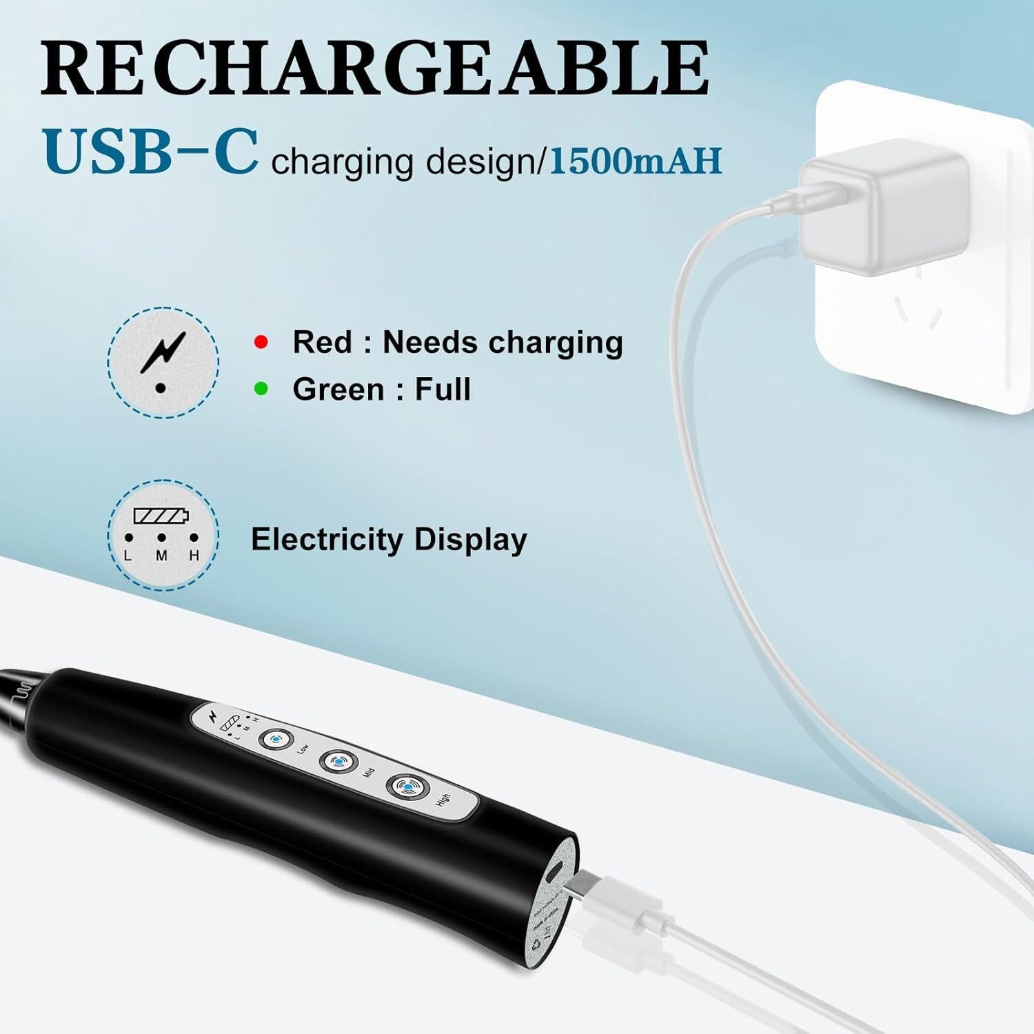 Espumador de Leche Eléctrico BSRGMS Negro 3 Velocidades