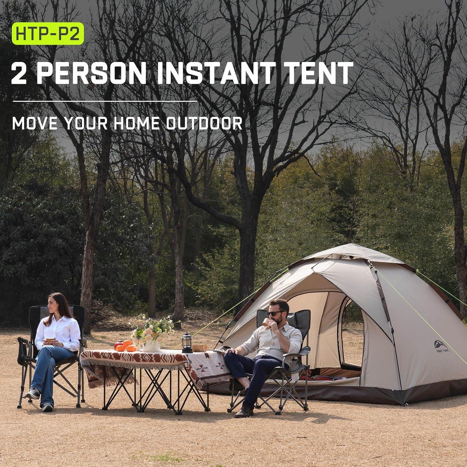Carpa de Camping Happy Travel Pop Up 2 Personas Impermeable