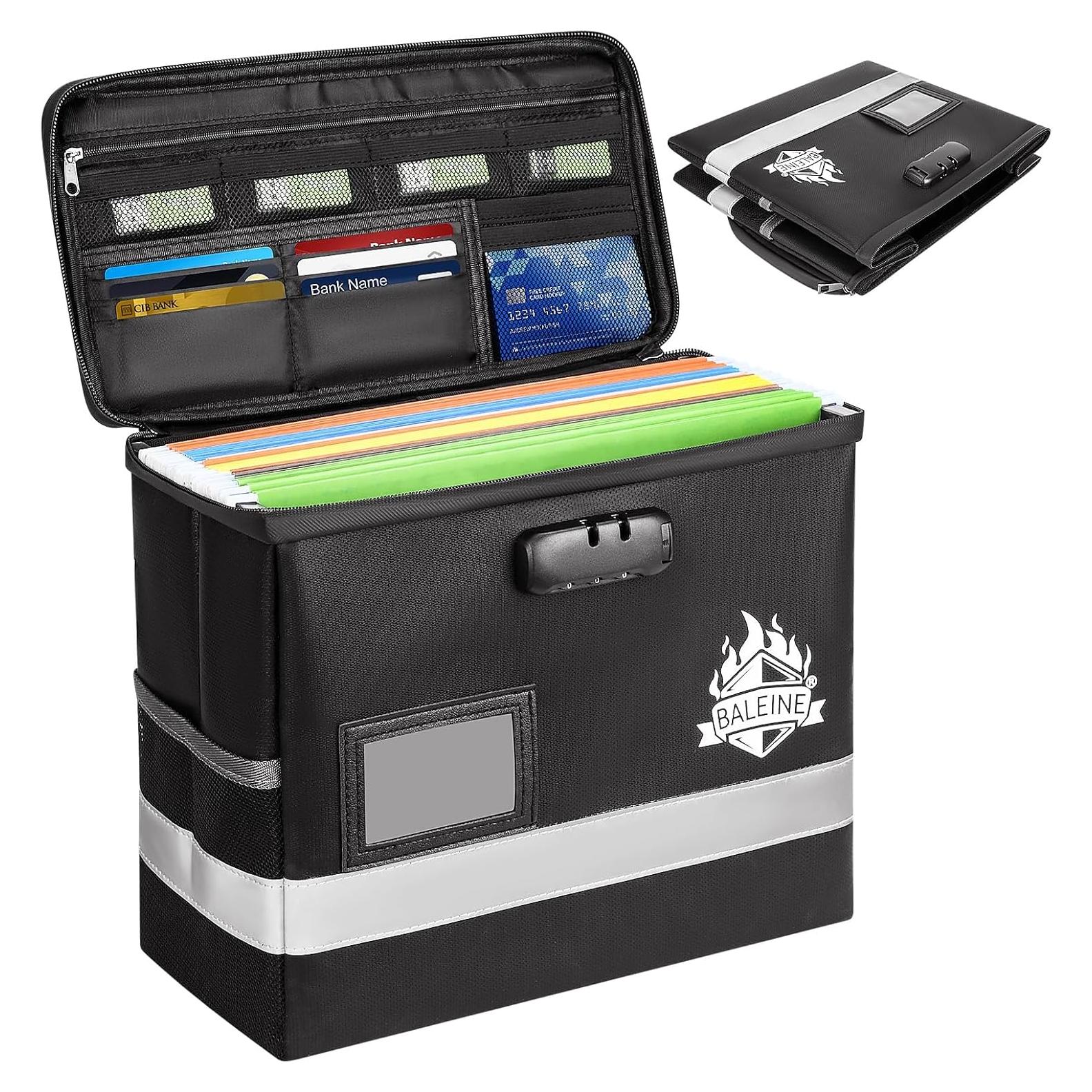 Caja de Documentos a Prueba de Fuego BALEINE 31.5x26.4x15.2cm