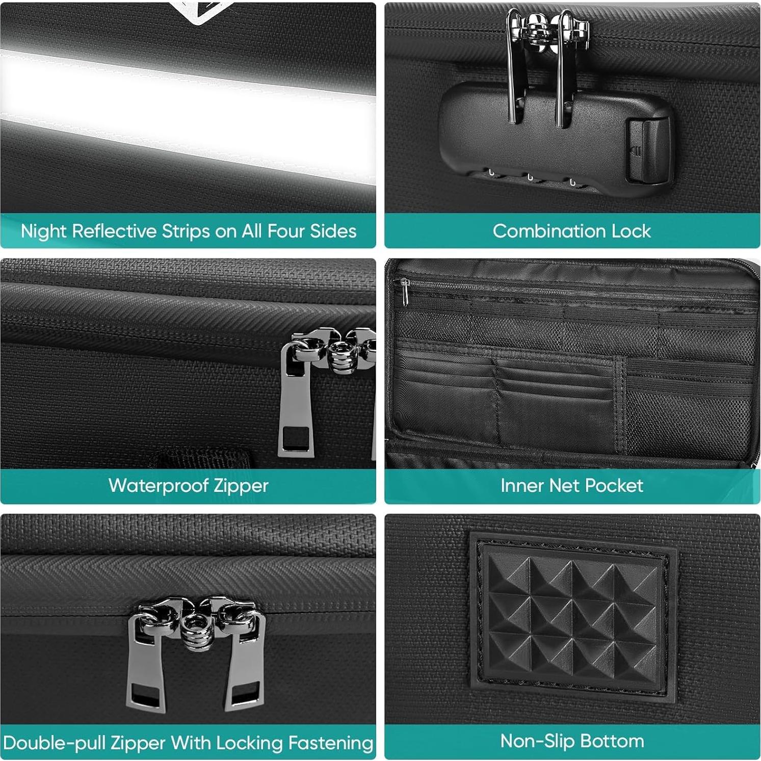 Caja de Documentos a Prueba de Fuego BALEINE 31.5x26.4x15.2cm