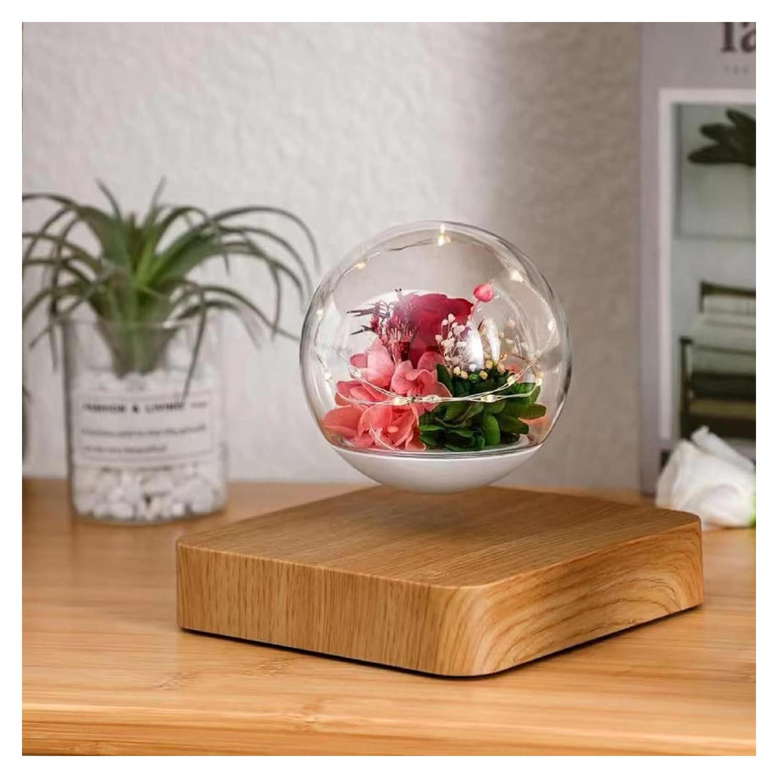 Lámpara Flotante Magnética HCNT Nube-Rosa LED 21.34x24.38cm