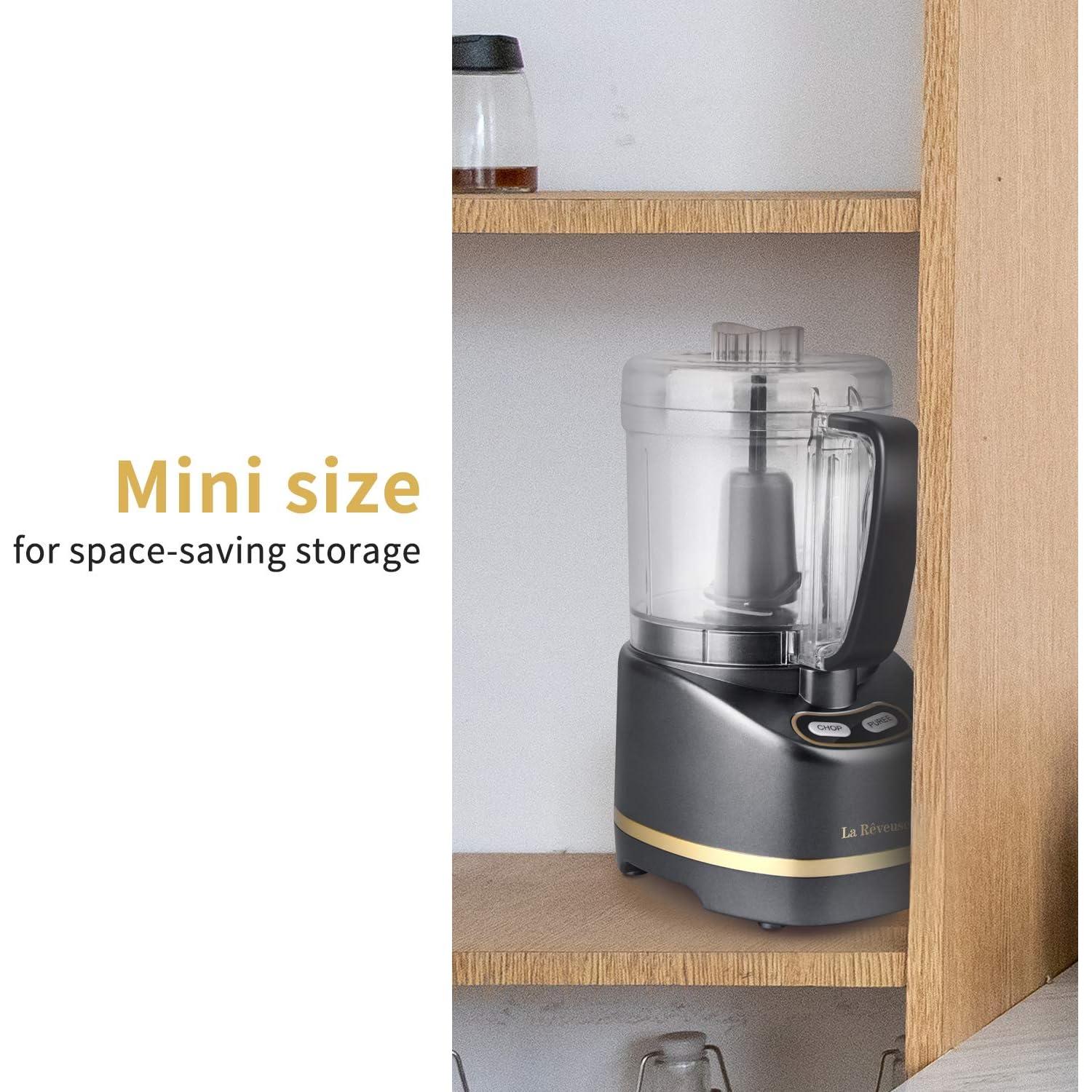Procesador de Alimentos Mini La Reveuse 200W 2 Tazas Gris