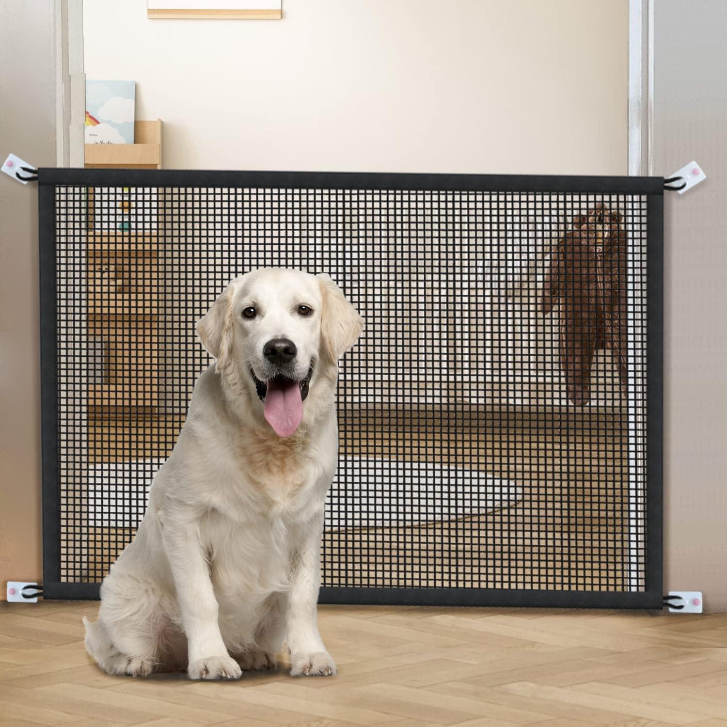 Puerta de Malla para Perros Cupount 73.66x76.2 cm Ajustable