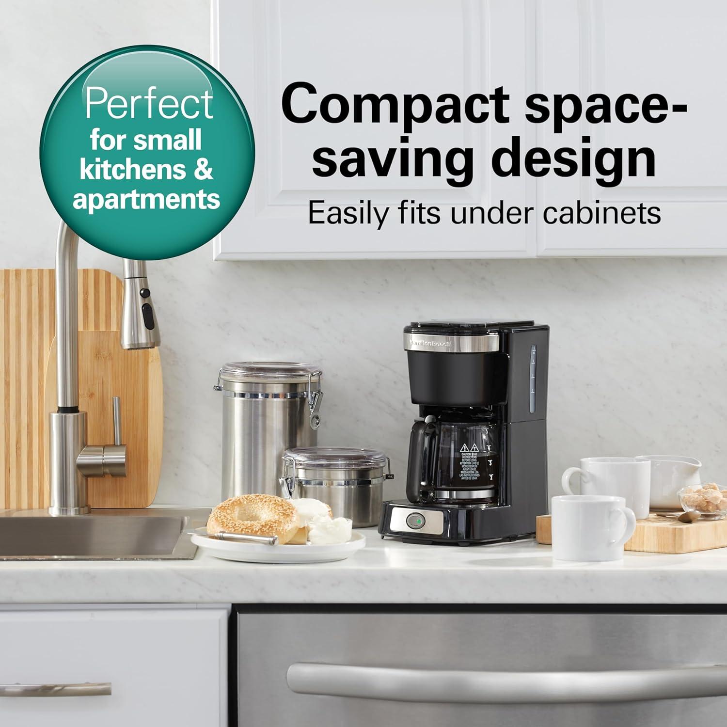 Cafetera de Goteo Hamilton Beach 5 Tazas Compacta Automática