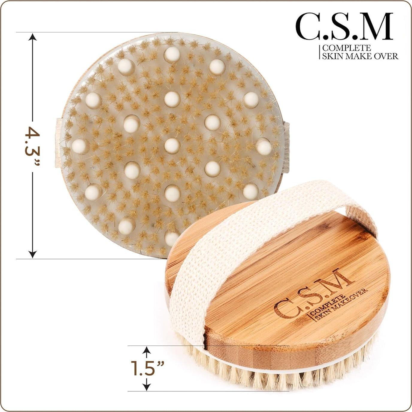 Cepillo Corporal Seco CSM - Exfoliante Natural para Piel