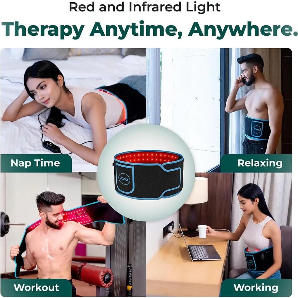 Cinturón de Terapia de Luz Roja AWA LX200 Alivio Dolor