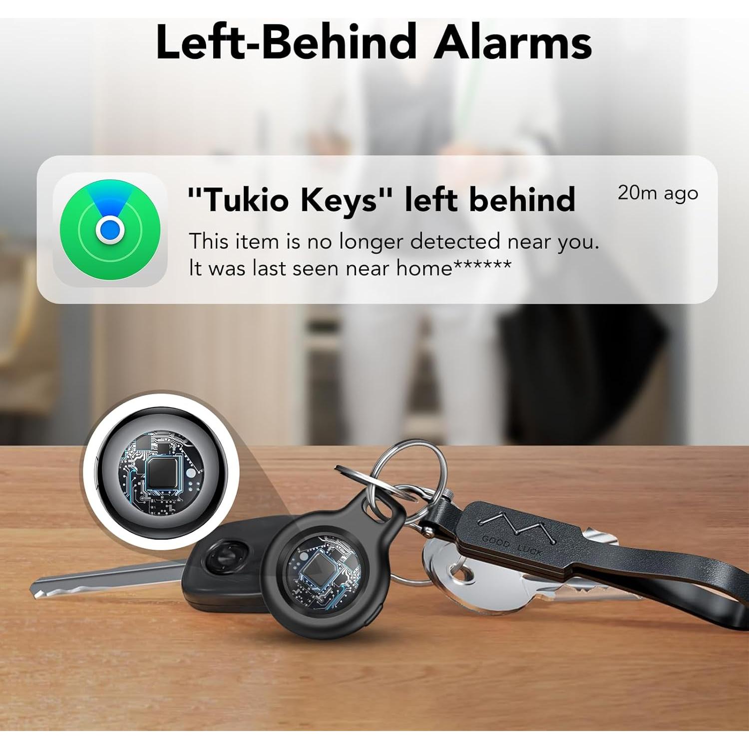 Etiquetas de Rastreo Tukio Lucid - Paquete de 2, Bluetooth, iOS