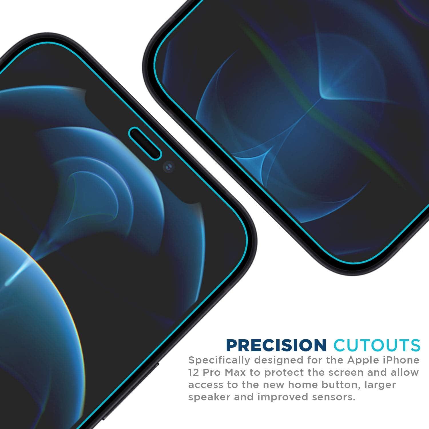 Protector de Pantalla de Vidrio Templado Tech Armor para iPhone 12 Pro Max 6.7" - 3 Paquete