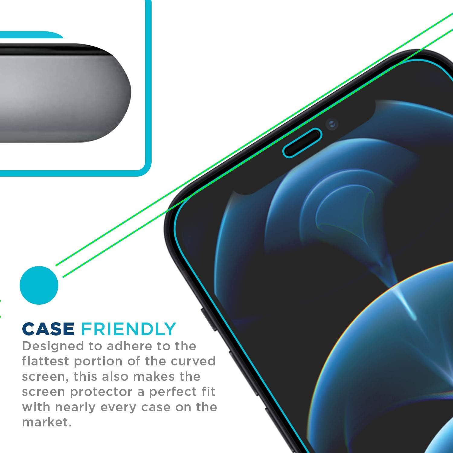 Protector de Pantalla de Vidrio Templado Tech Armor para iPhone 12 Pro Max 6.7" - 3 Paquete