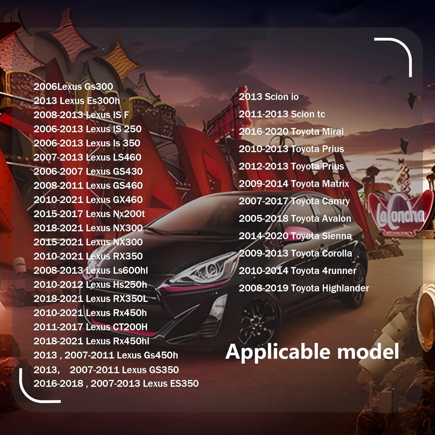 20 Clips de Cubierta de Motor TOPCNOEM 7mm para Toyota/Lexus