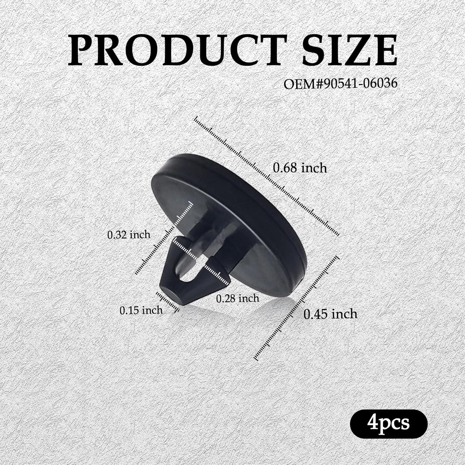 Almohadilla de Parada del Pedal de Freno Stacool 4PCS Nylon