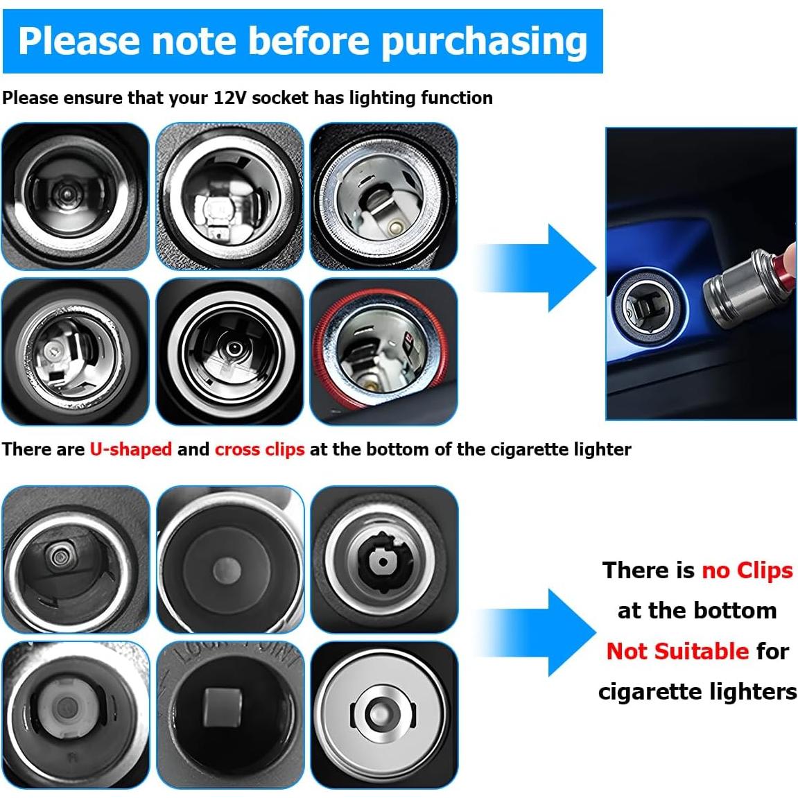 Encendedor de Cigarrillos AUCELI EJECT 12V Aluminio Rojo