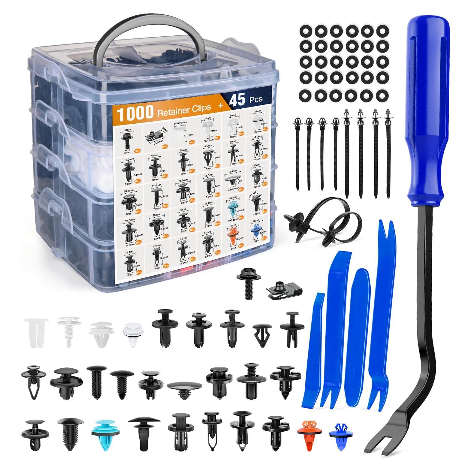 Kit de Clips de Retención GOOACC 1045 Piezas para Automóviles