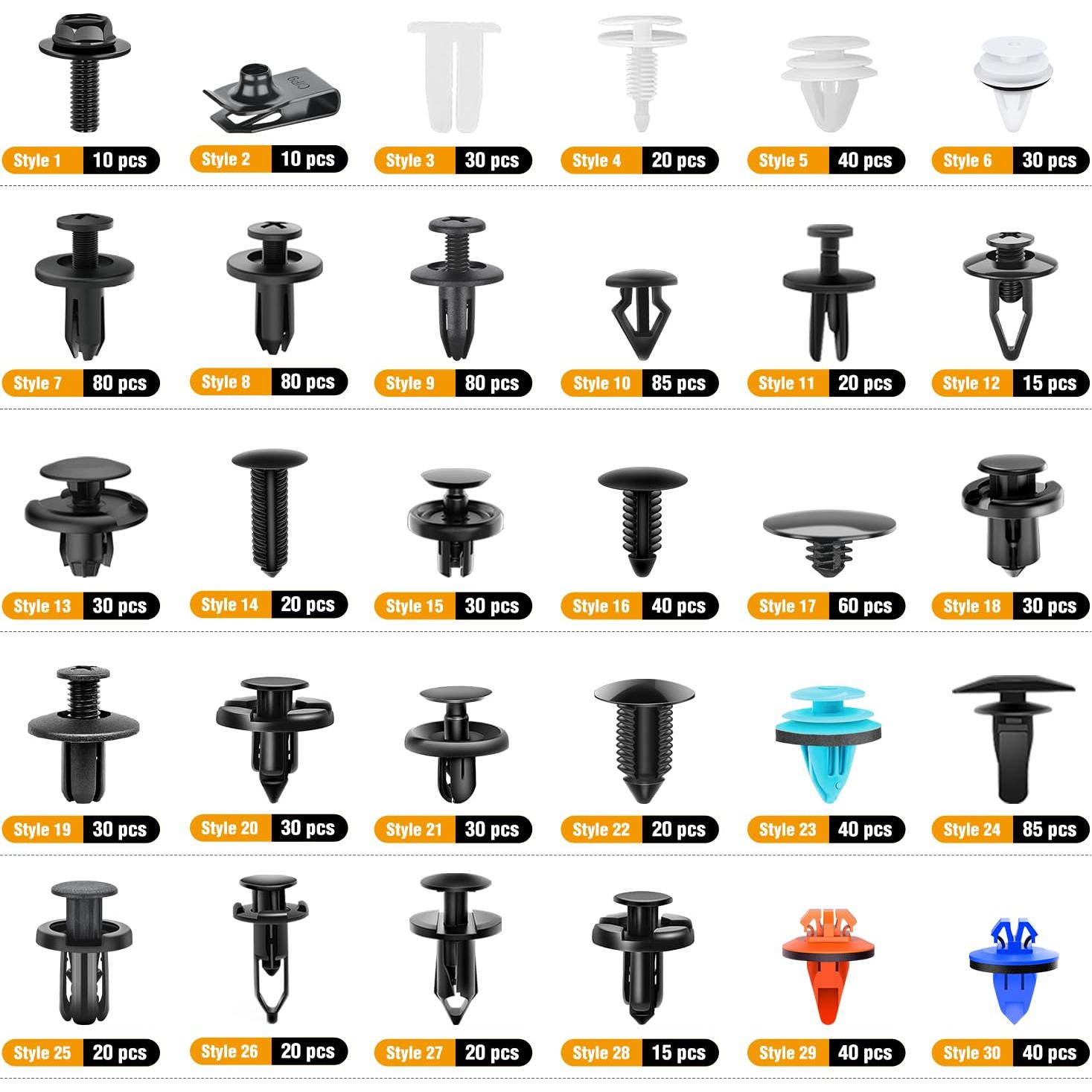 Kit de Clips de Retención GOOACC 1045 Piezas para Automóviles