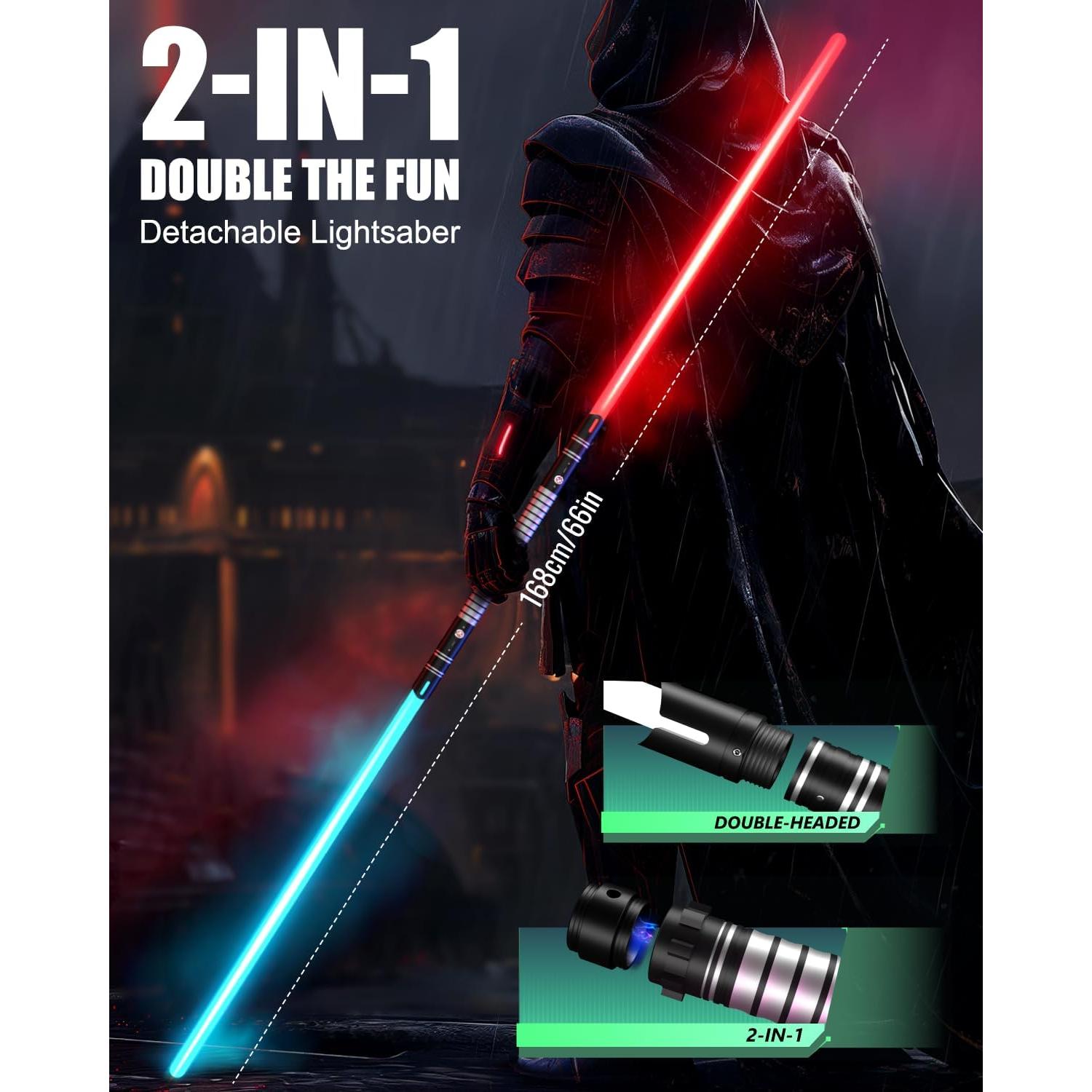 Sable de Luz 2-en-1 Viglaschill 24 Colores Recargable Type-C