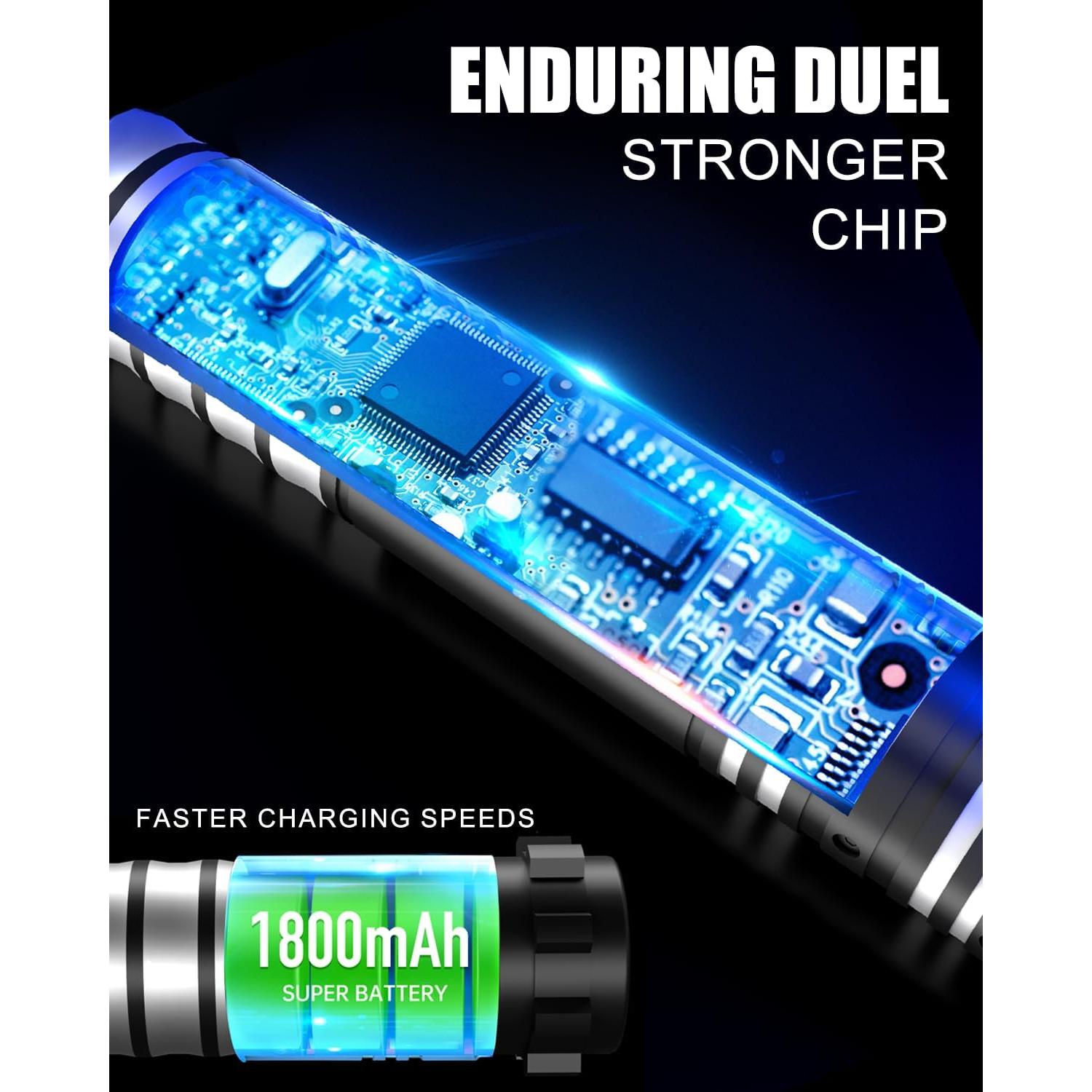 Sable de Luz 2-en-1 Viglaschill 24 Colores Recargable Type-C