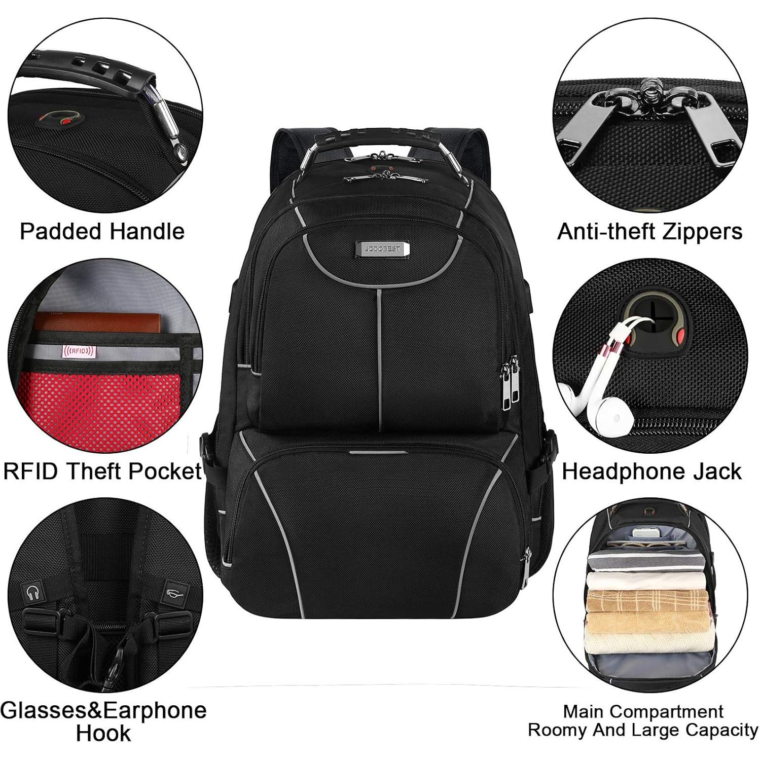 Mochila Enfriadora Aislada VECKUSON 17.3" Gris RFID USB