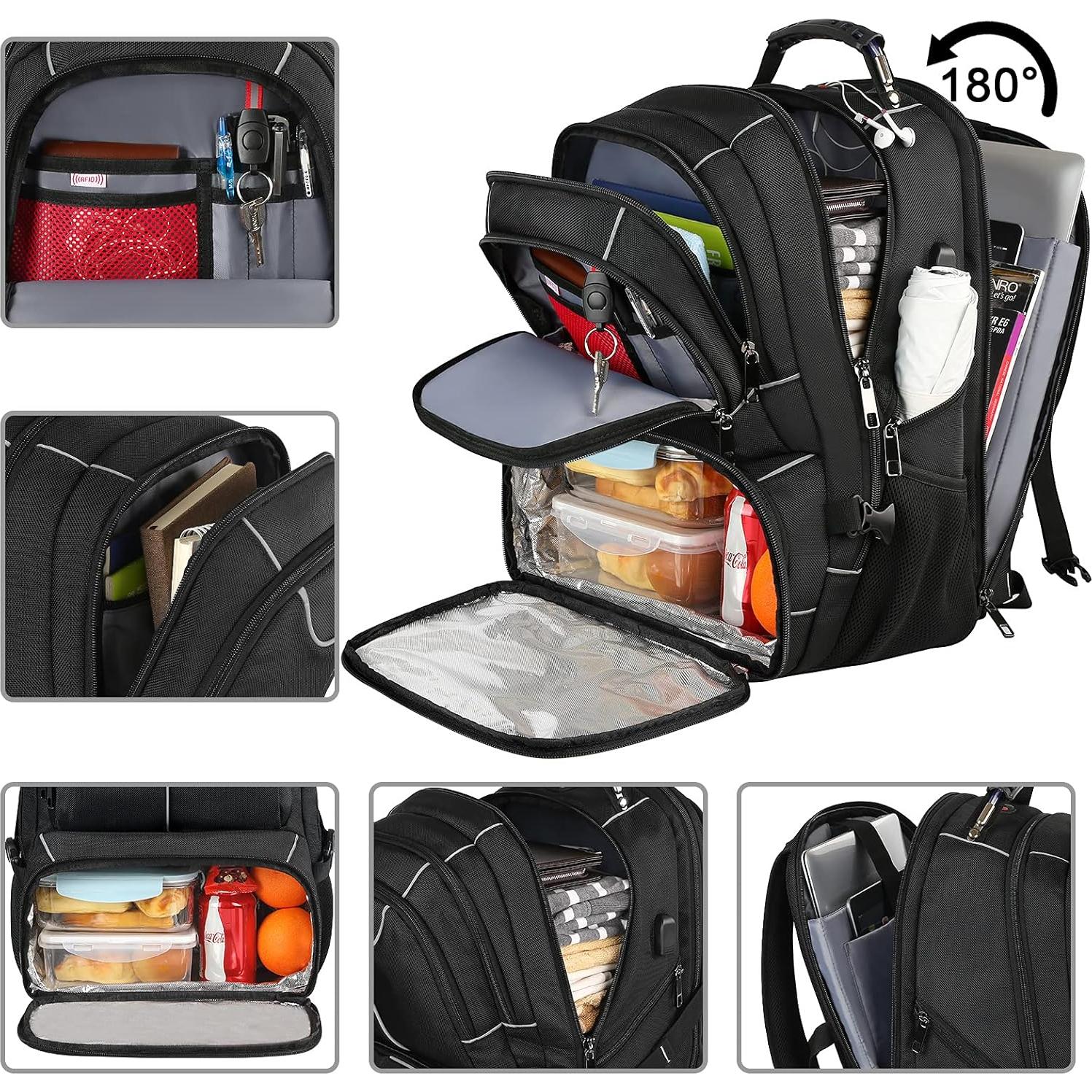 Mochila Enfriadora Aislada VECKUSON 17.3" Gris RFID USB