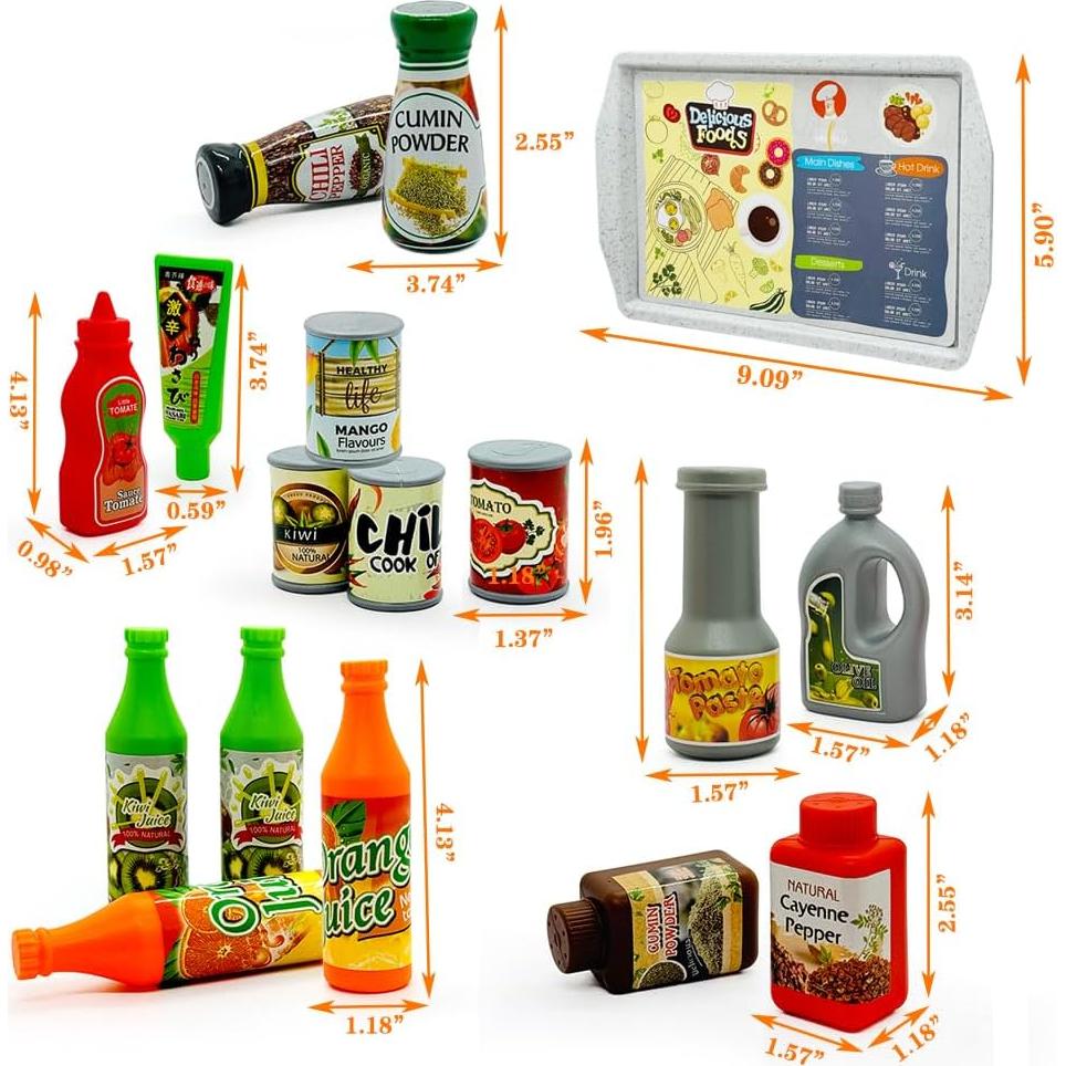 Juego de Cocina de Juguete 17 Piezas TAKEN ALL Alimentos