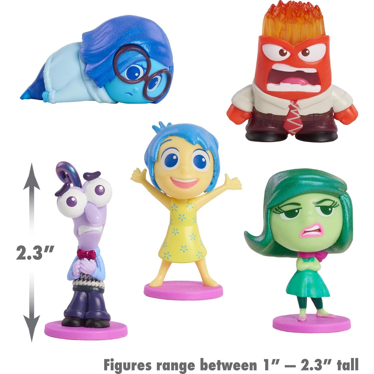 Conjunto de Figuras Disney Pixar Dentro de Mí 2 - 5 Emociones