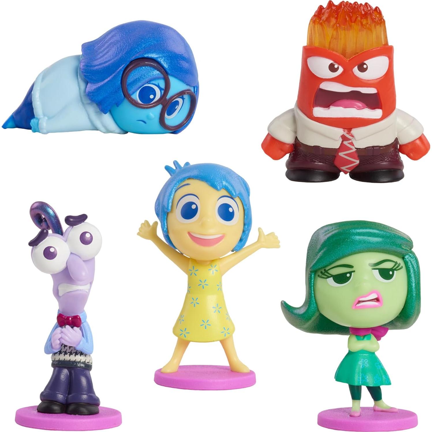 Conjunto de Figuras Disney Pixar Dentro de Mí 2 - 5 Emociones