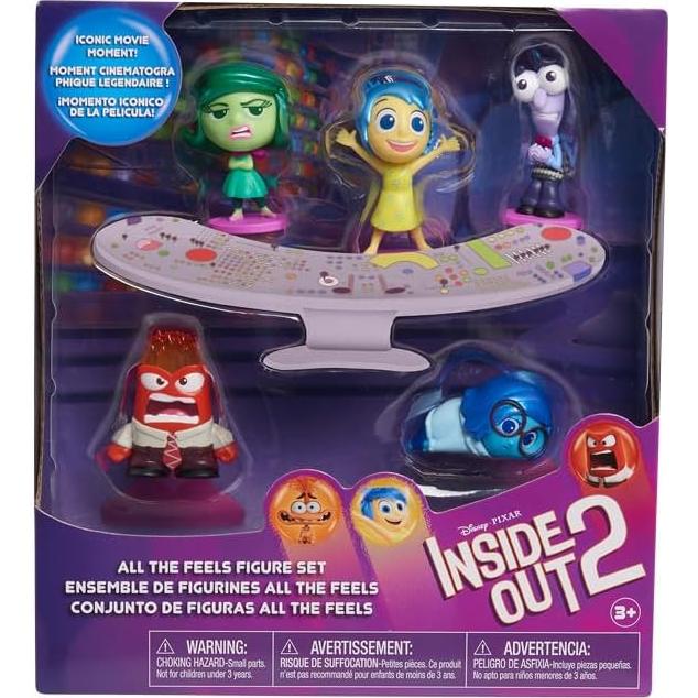 Conjunto de Figuras Disney Pixar Dentro de Mí 2 - 5 Emociones